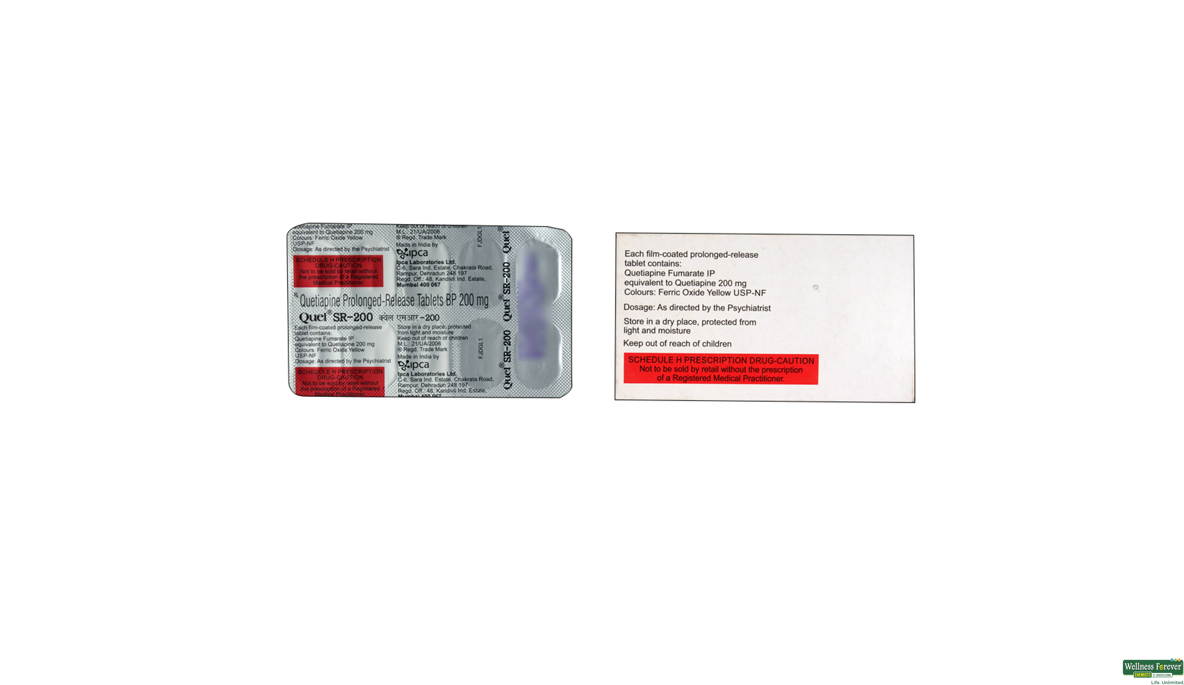 QUEL-SR 200MG 10TAB- 2, 10TAB, 