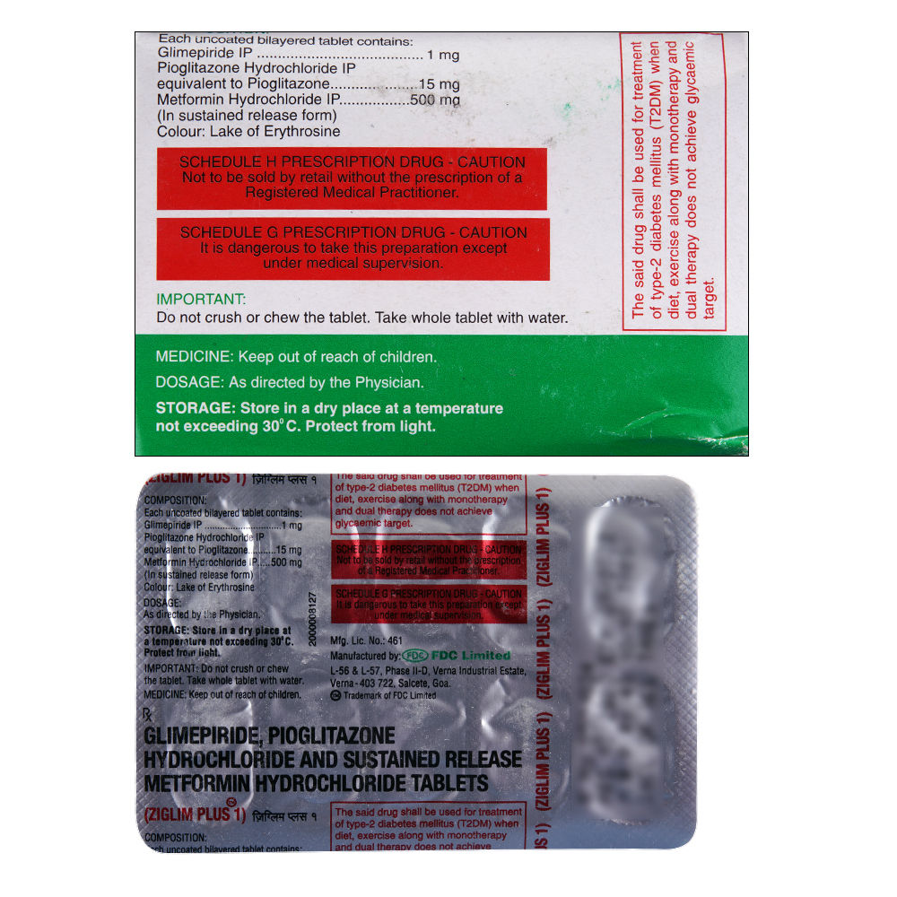 Buy HILGLIM 1mg Tablet 10's Online at Upto 25% OFF