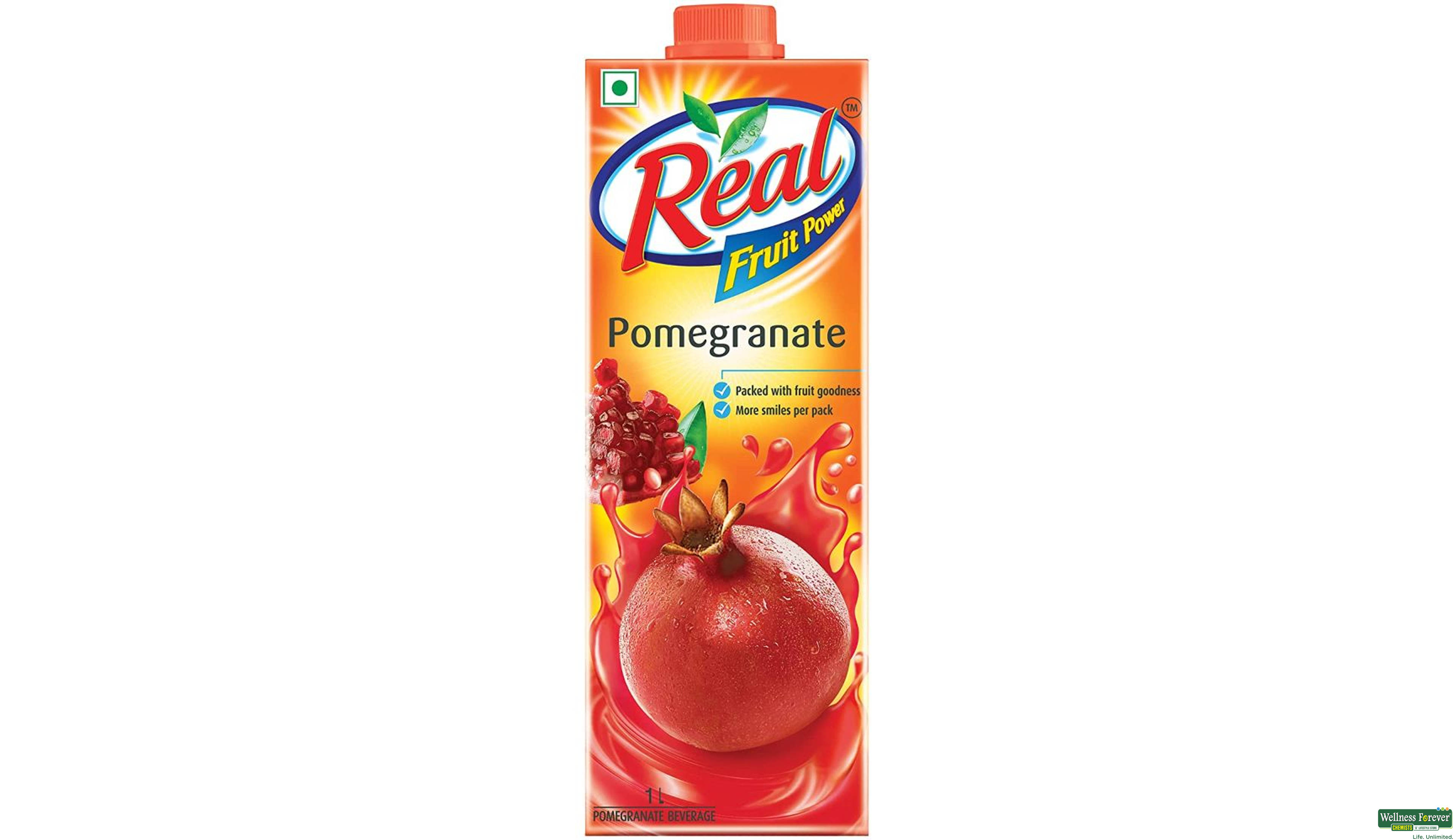 REAL JUICE POMEGRANATE 1LTR- 2, 1LTR, null