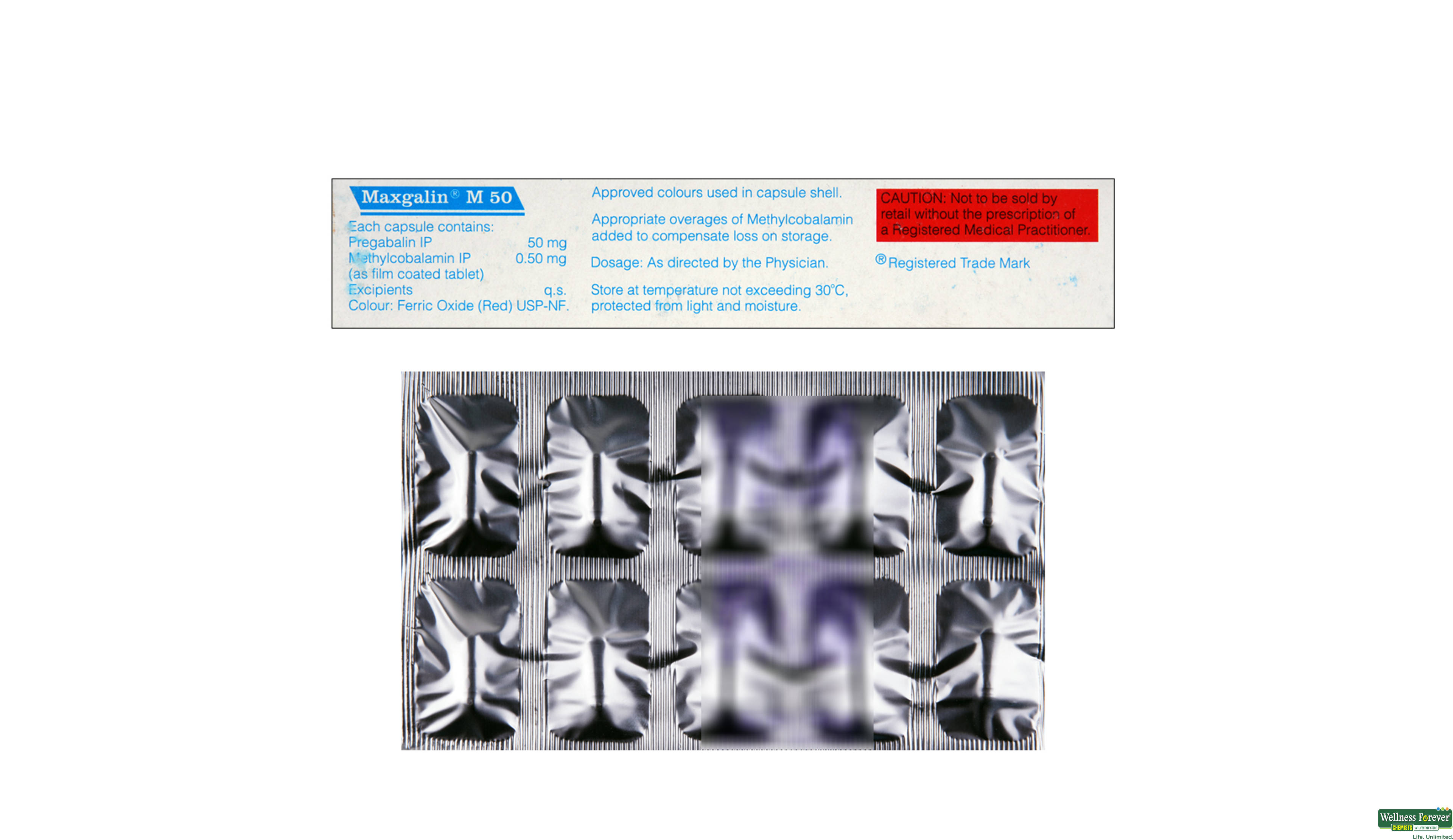 MAXGALIN-M 50MG 10CAP- 2, 10CAP, null