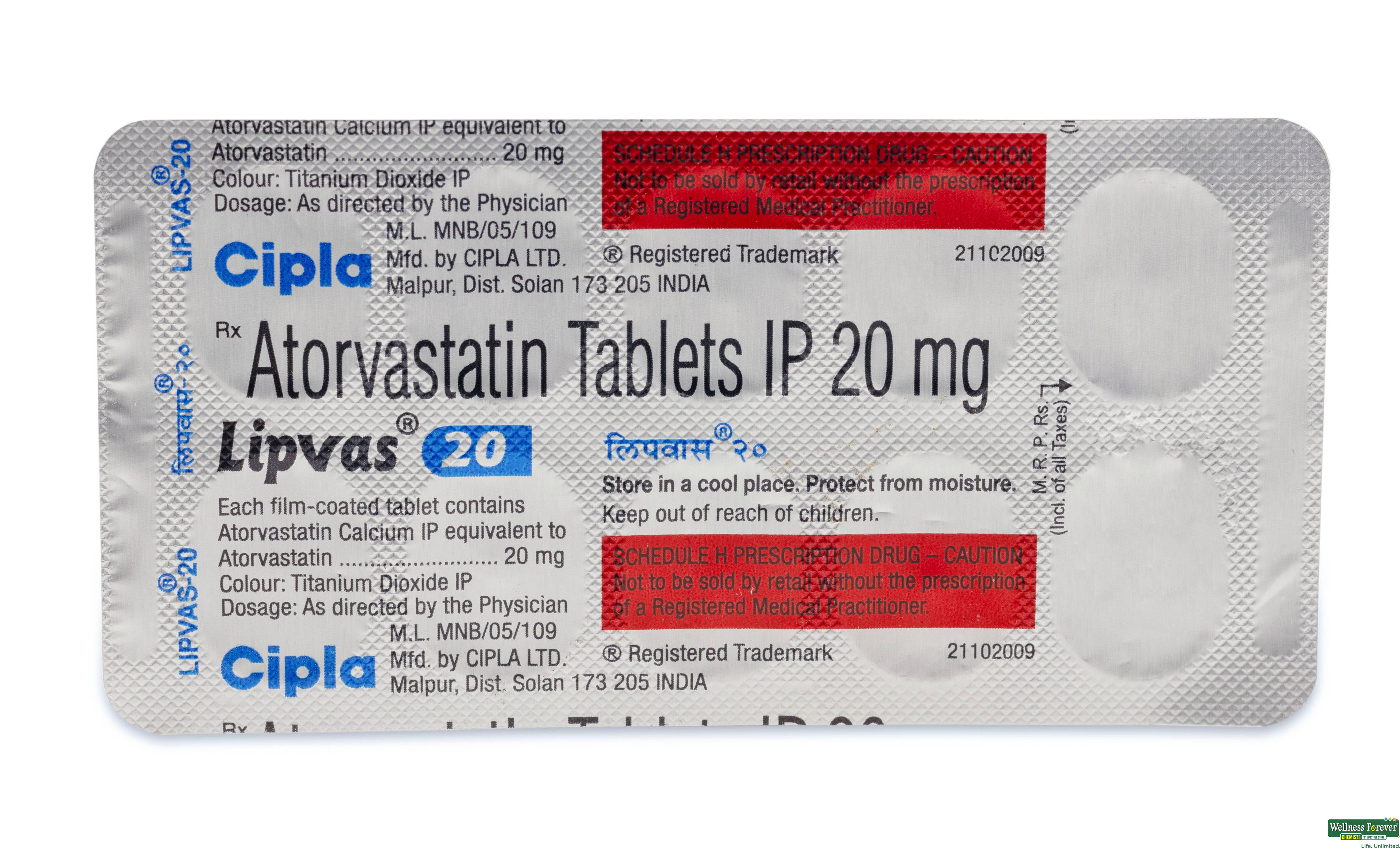 LIPVAS 20MG 10TAB-image