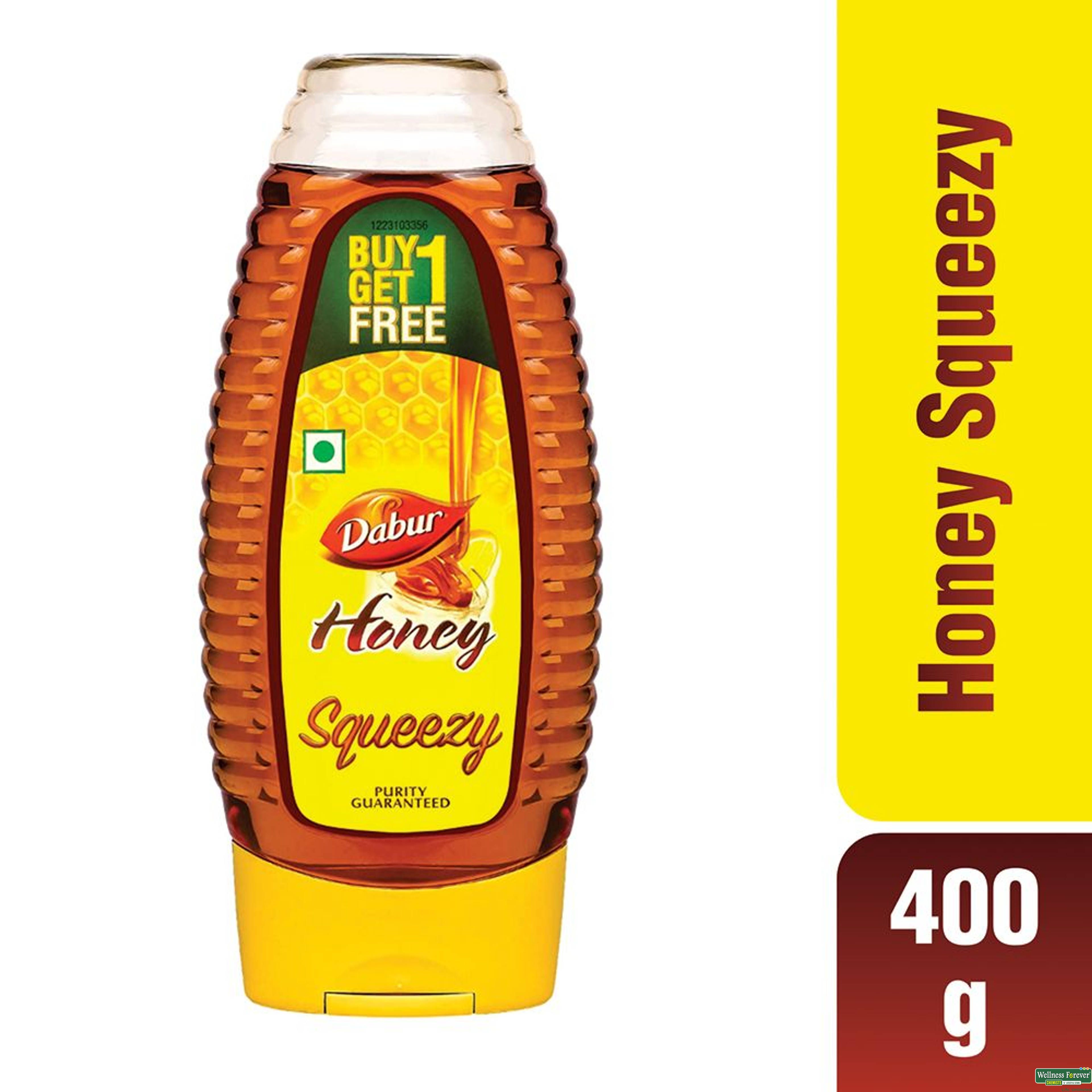 Dabur 100% Pure Honey Squezee Pack, 400 g-image