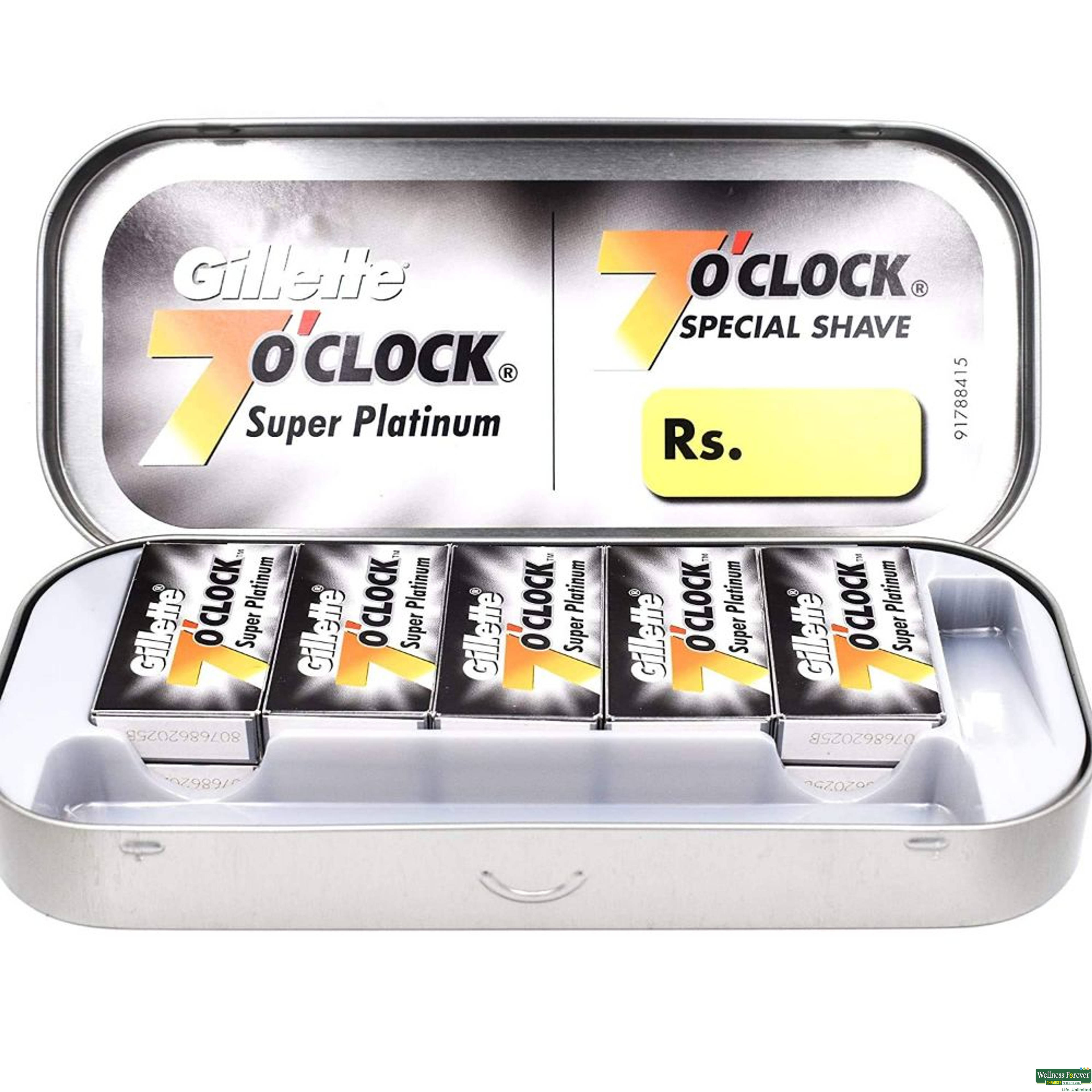 7 O CLOCK BLADE SUPER PLATINUM 10PC-image