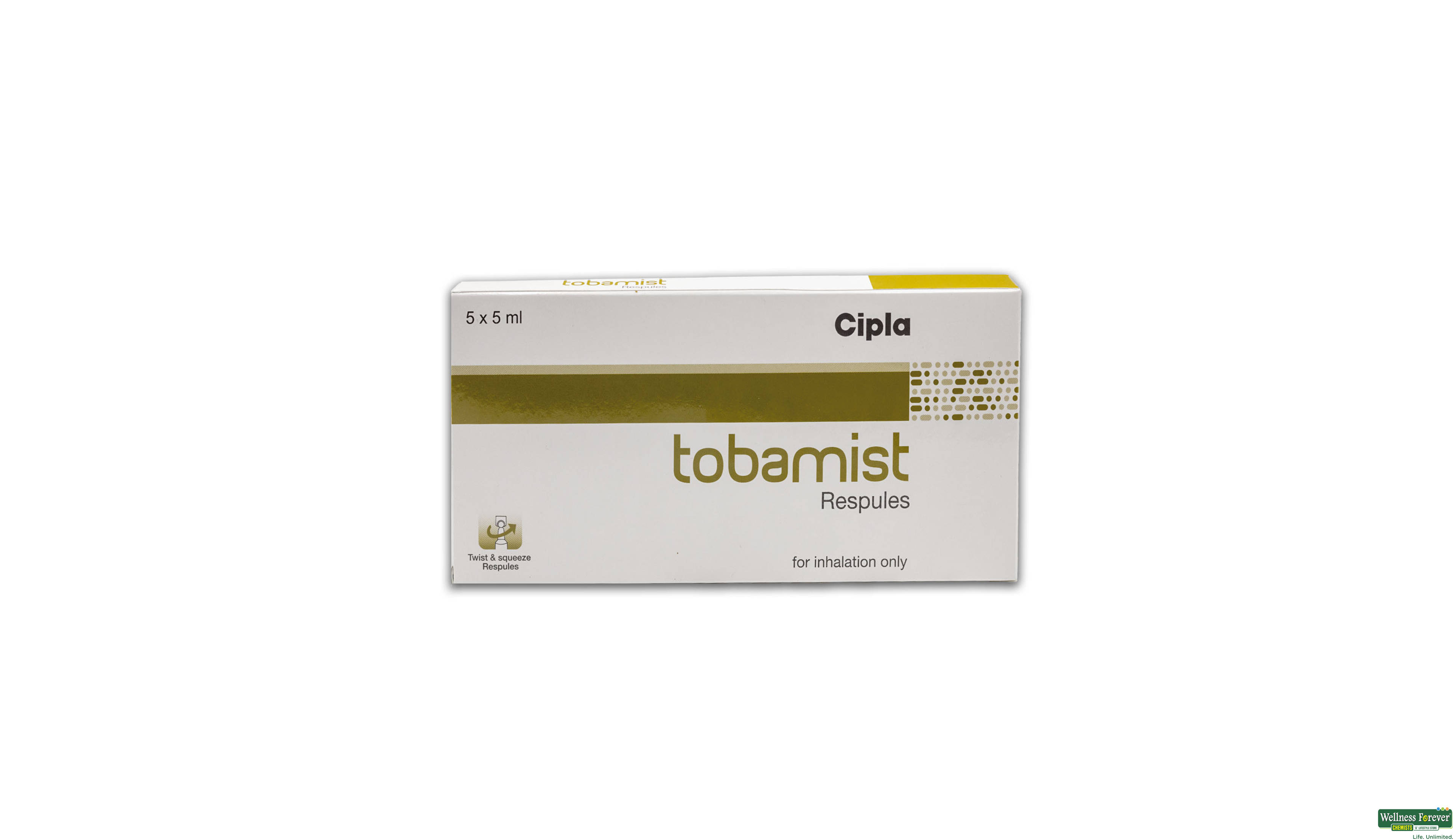 TOBAMIST RESPULES 5X5ML- 1, 1PC, 