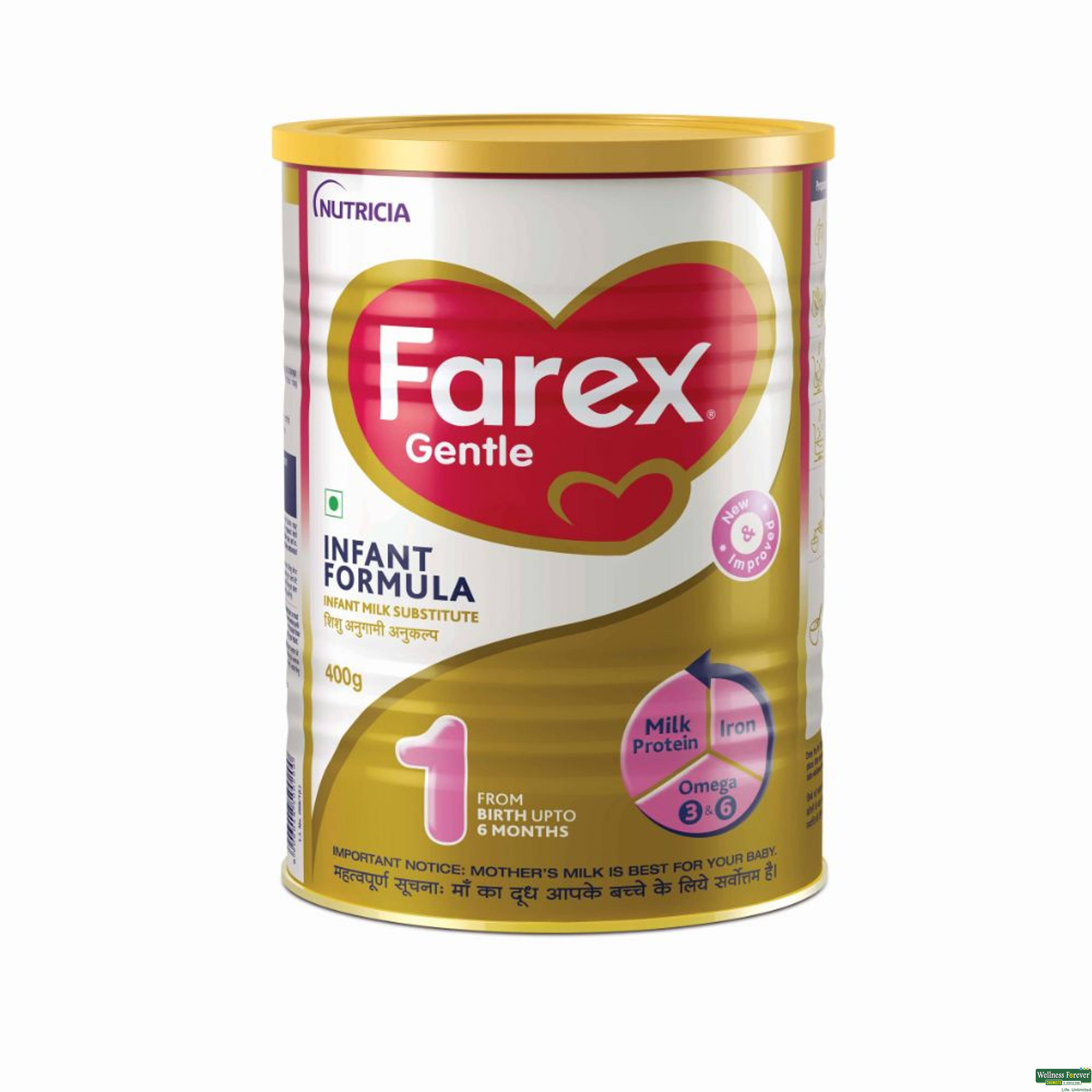 Farex Gentle Stage 1 Infant Formula Powder Tin, 400 g-image