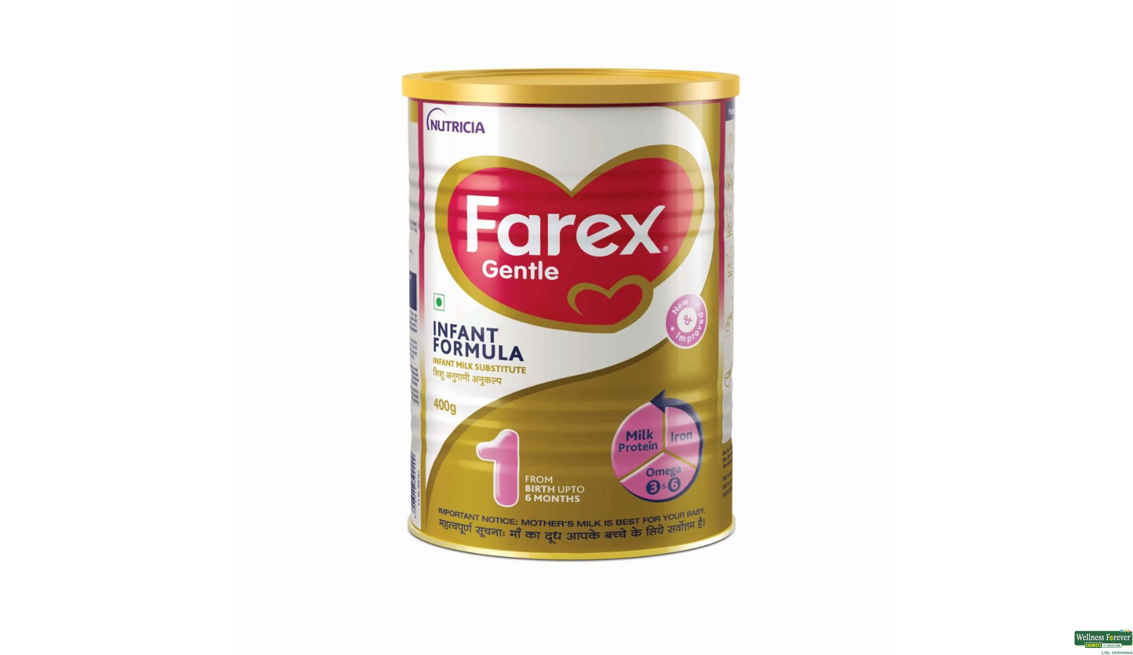Buy Farex Gentle Stage 1 Infant Formula Powder Tin 400 g Online