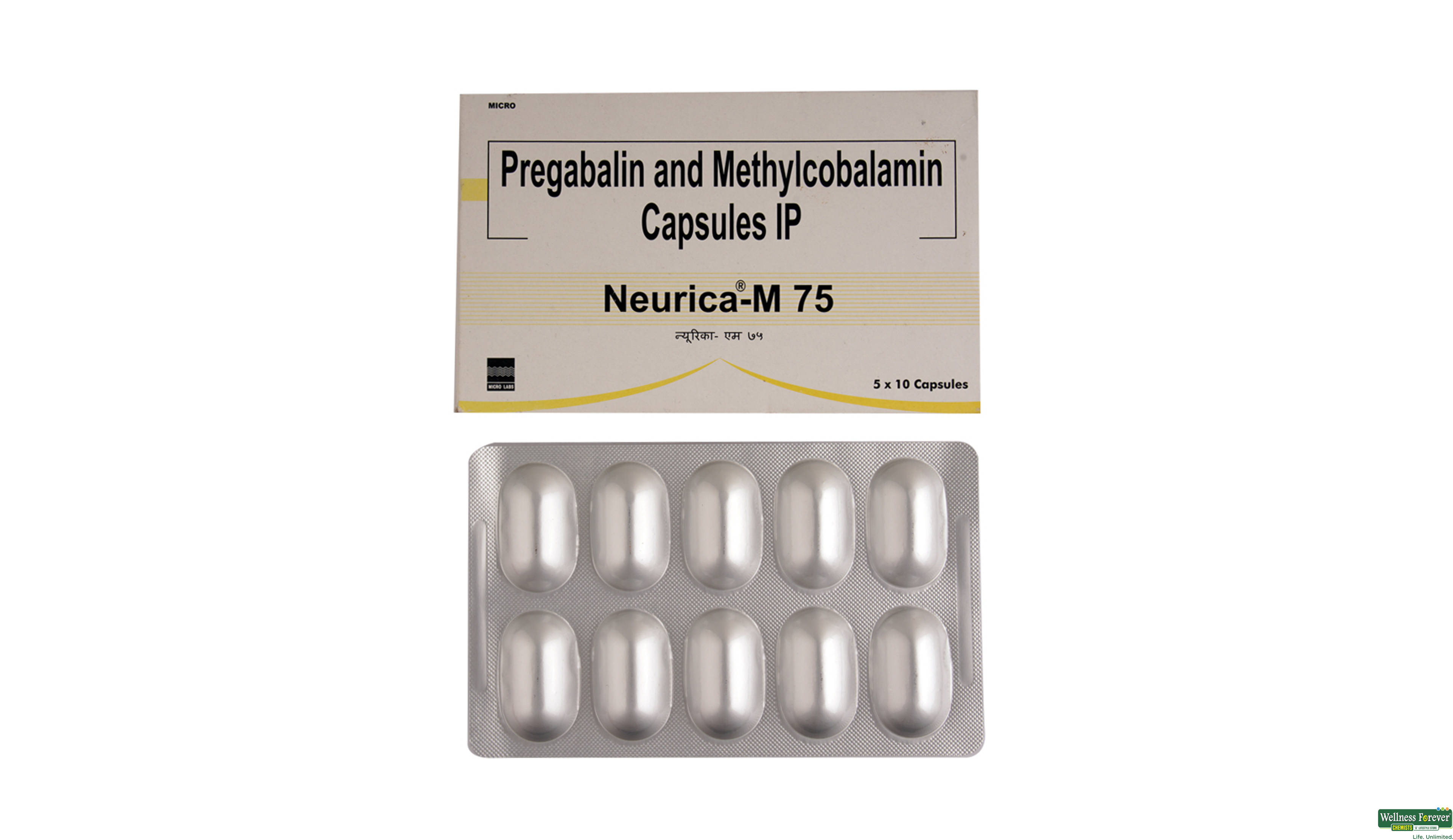NEURICA-M 75MG 10CAP- 1, 10CAP, null
