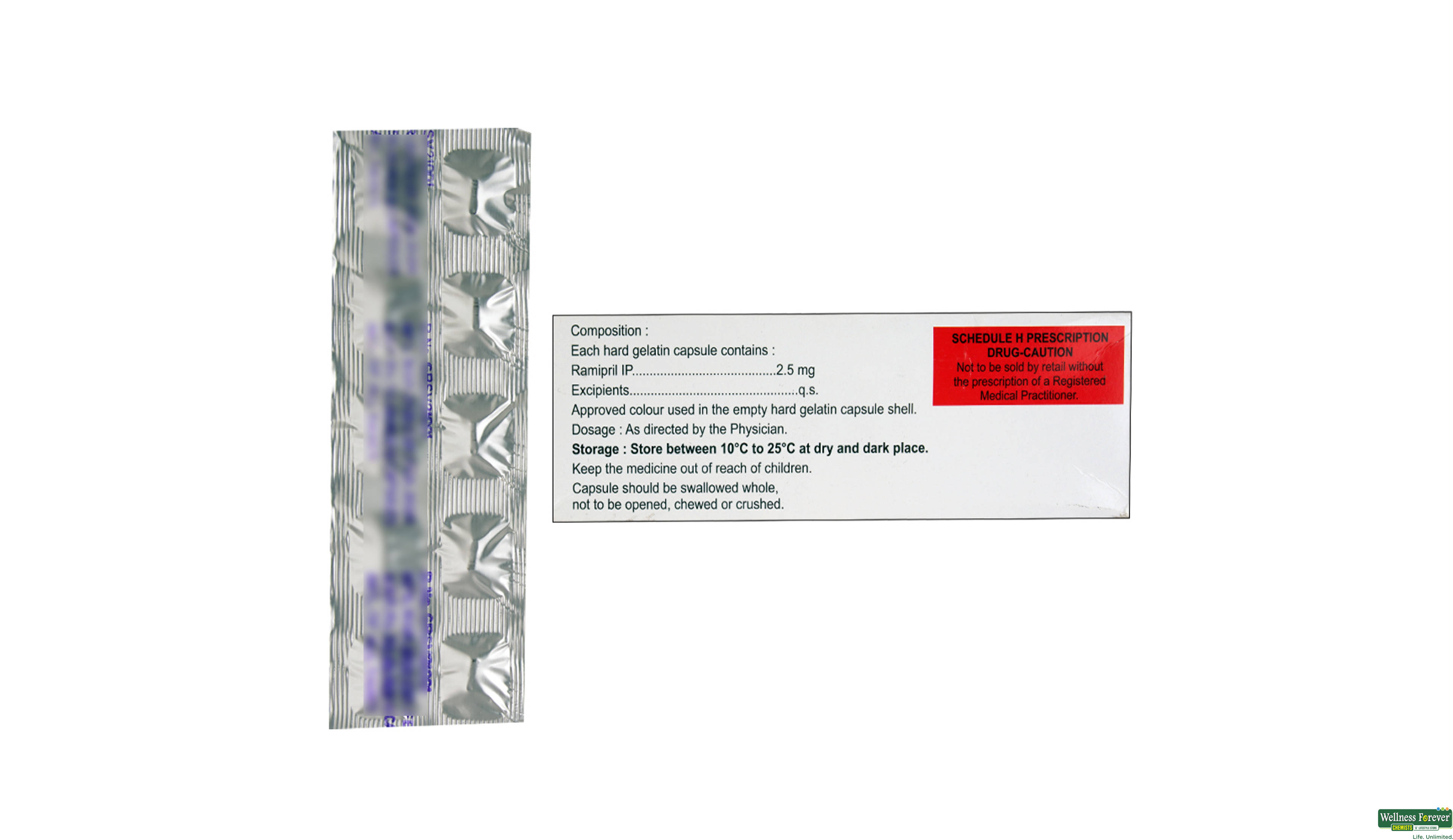 RAMISAVE 2.5MG 10CAP- 2, 10CAP, 