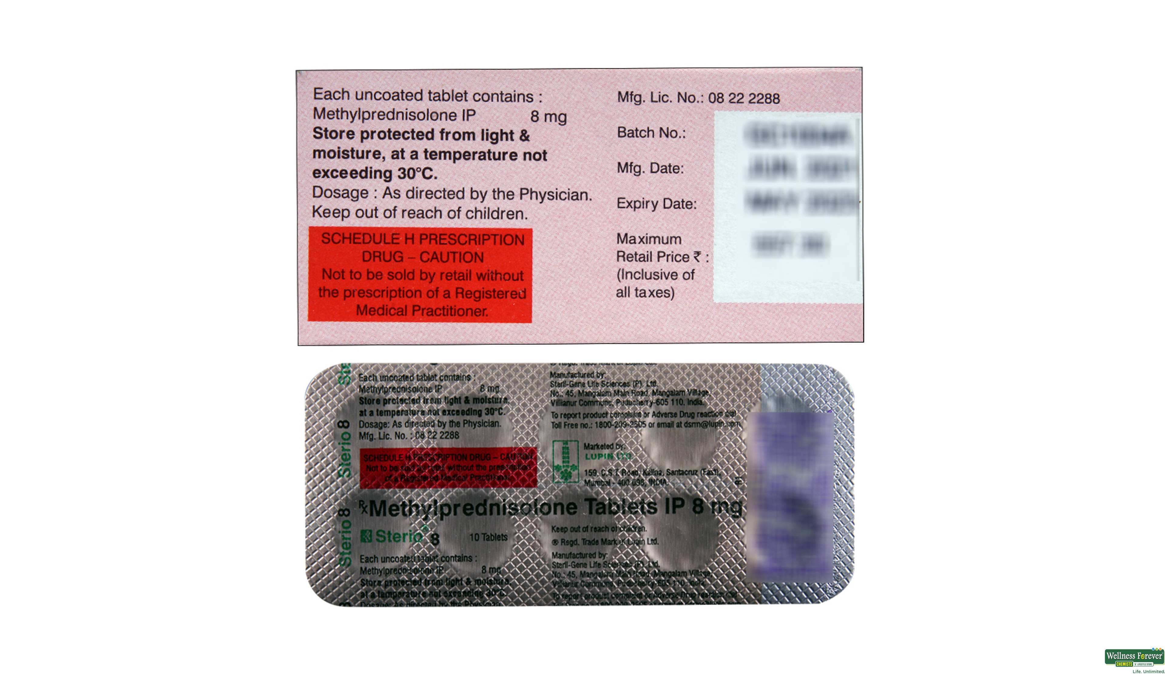 STERIO 8MG 10TAB- 2, 10TAB, 