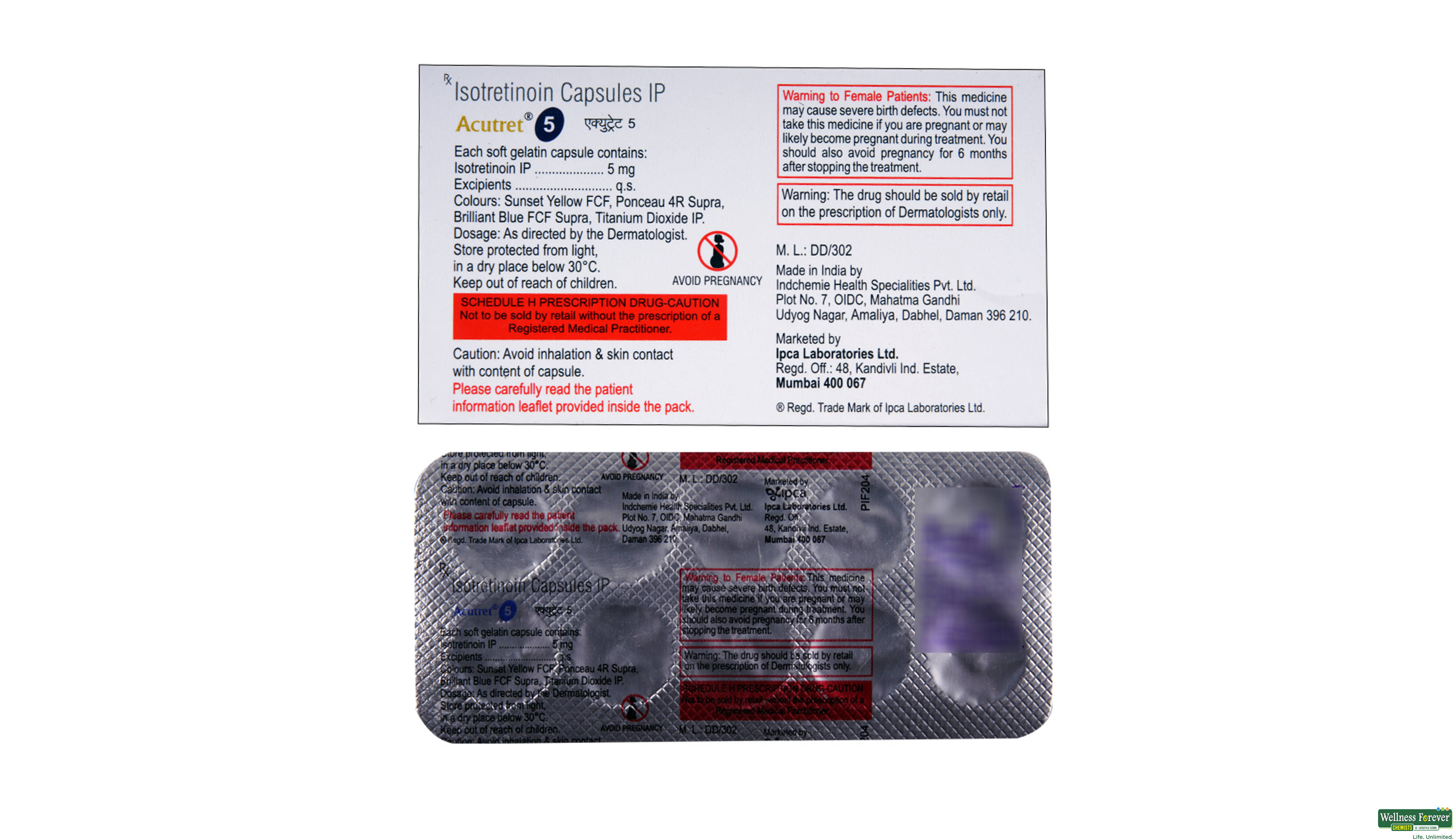 ACUTRET 5MG 10CAP- 2, 10CAP, 