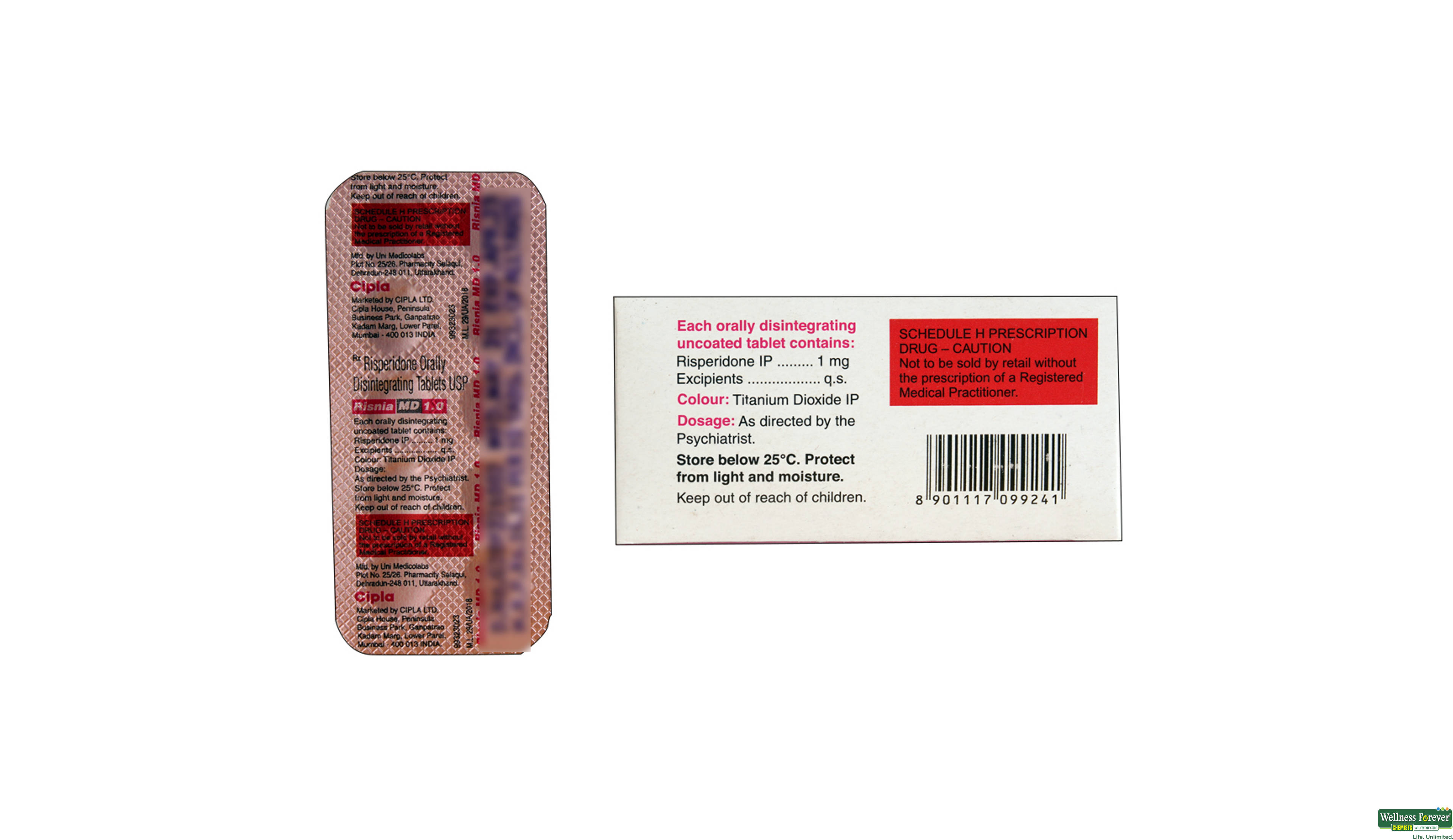 RISNIA-MD 1MG 10TAB- 2, 10TAB, 