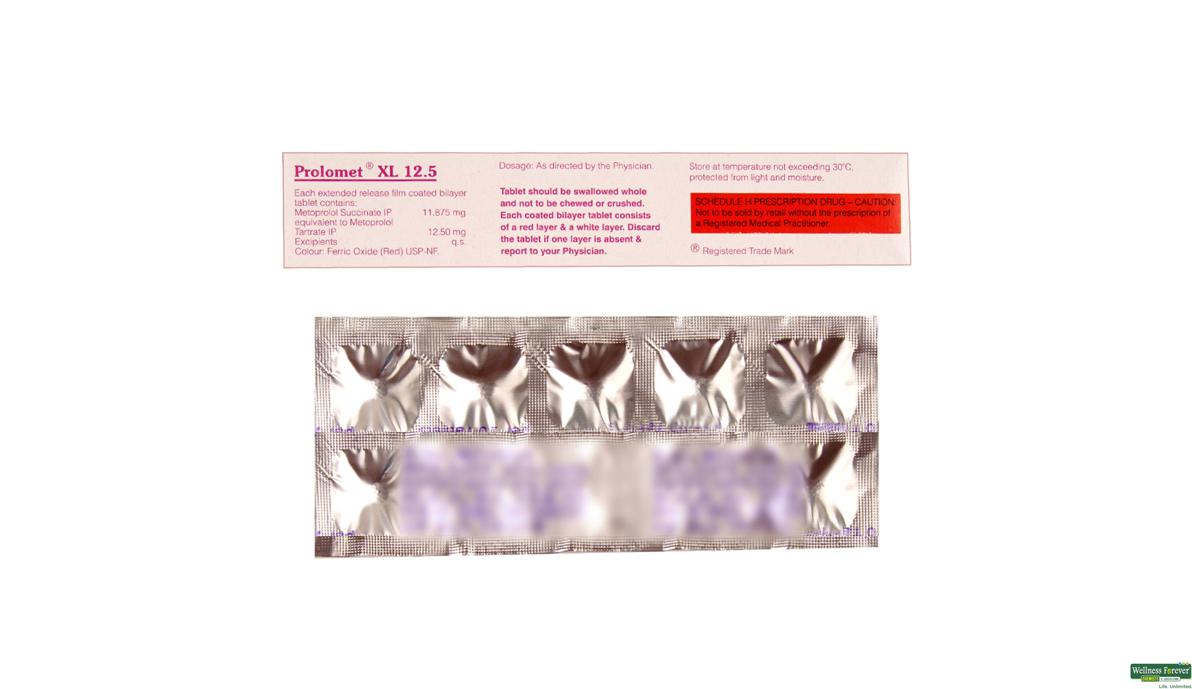 PROLOMET-XL 12.5MG 10TAB- 2, 10TAB, 