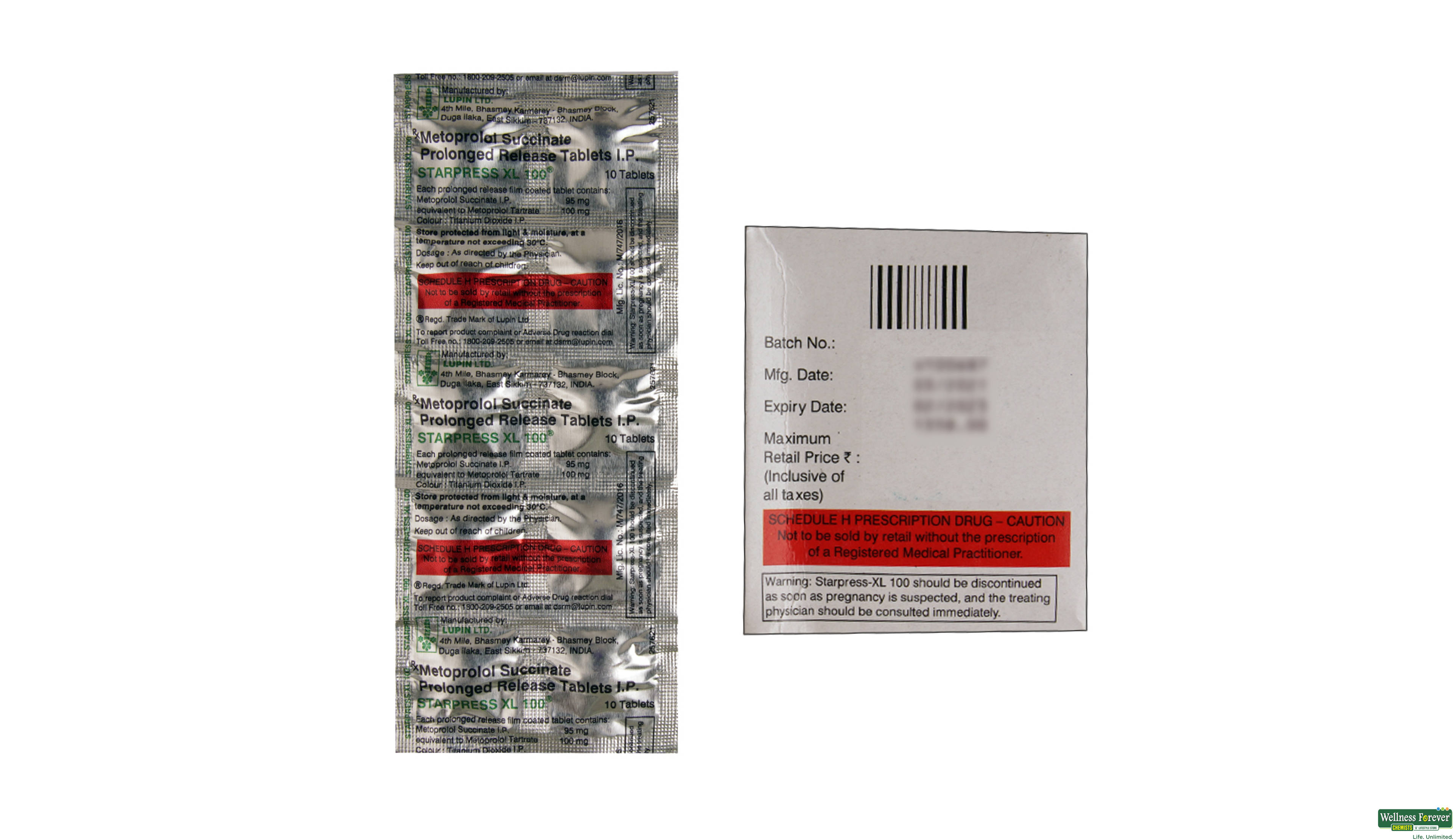 STARPRESS-XL 100MG 10TAB- 2, 10TAB, 