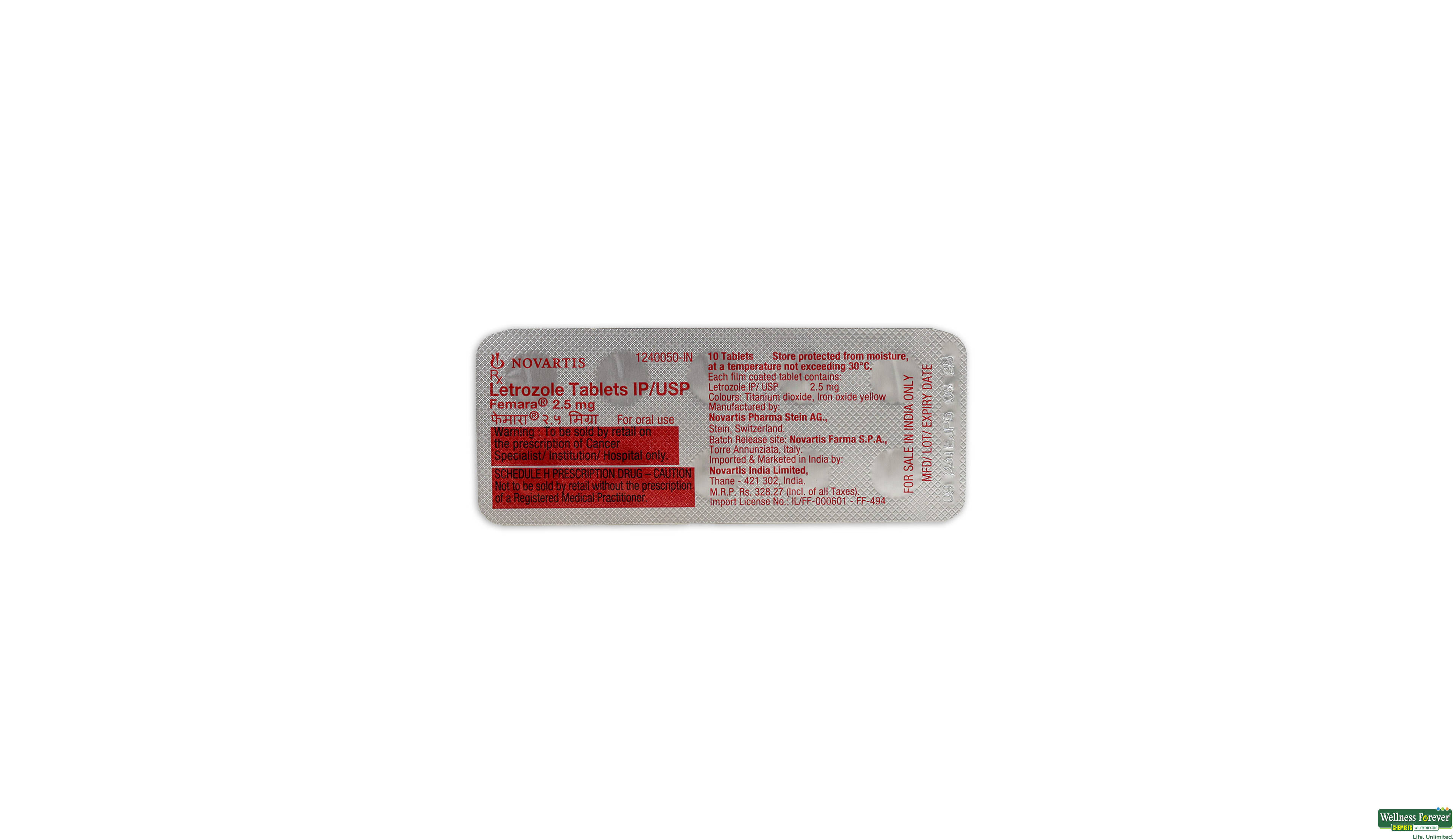 FEMARA 2.5MG 10TAB- 1, 10TAB, 
