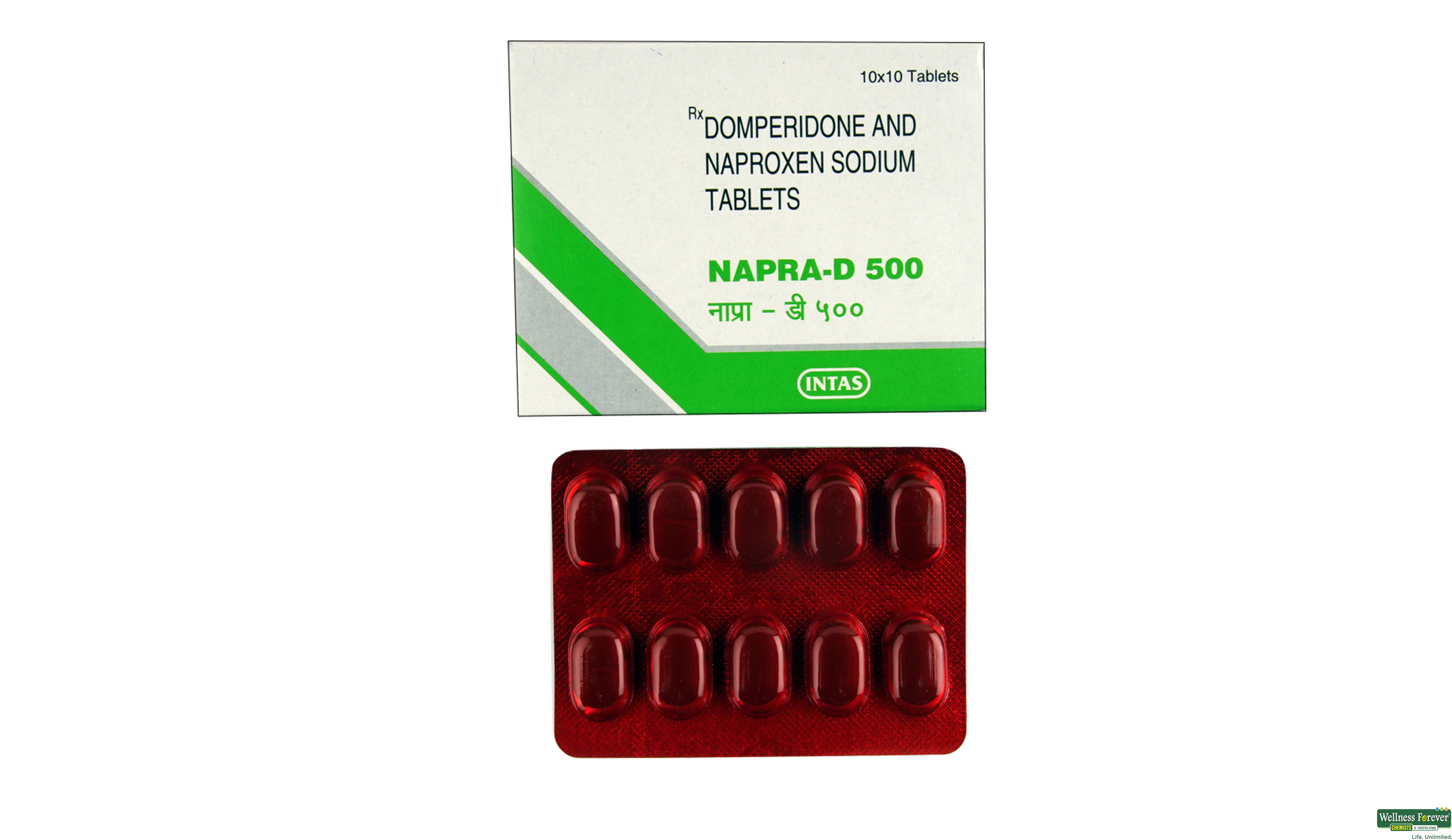NAPRA-D 500MG 10TAB- 1, 10TAB, null