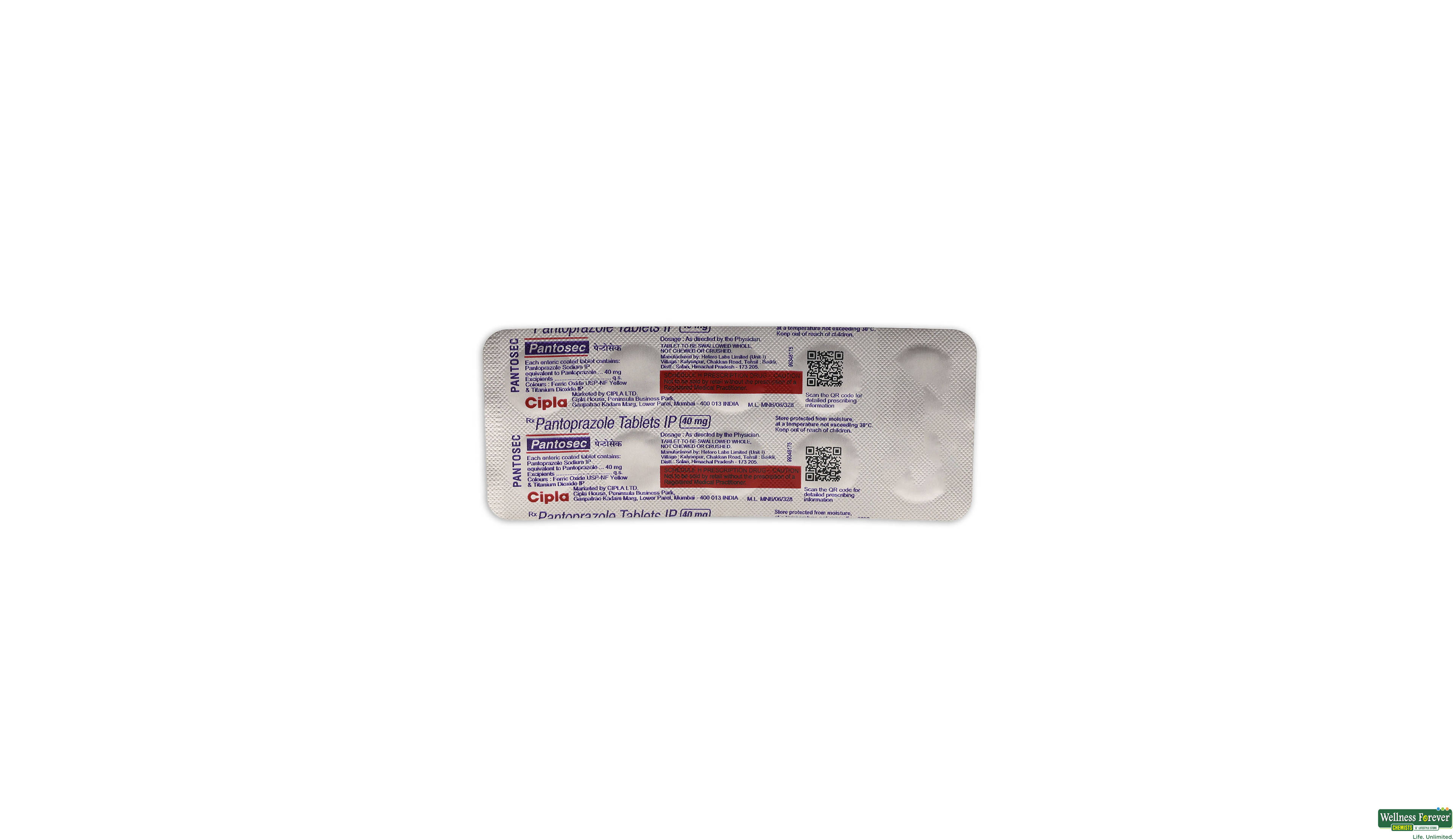 PANTOSEC 40MG 10TAB- 1, 10TAB, 