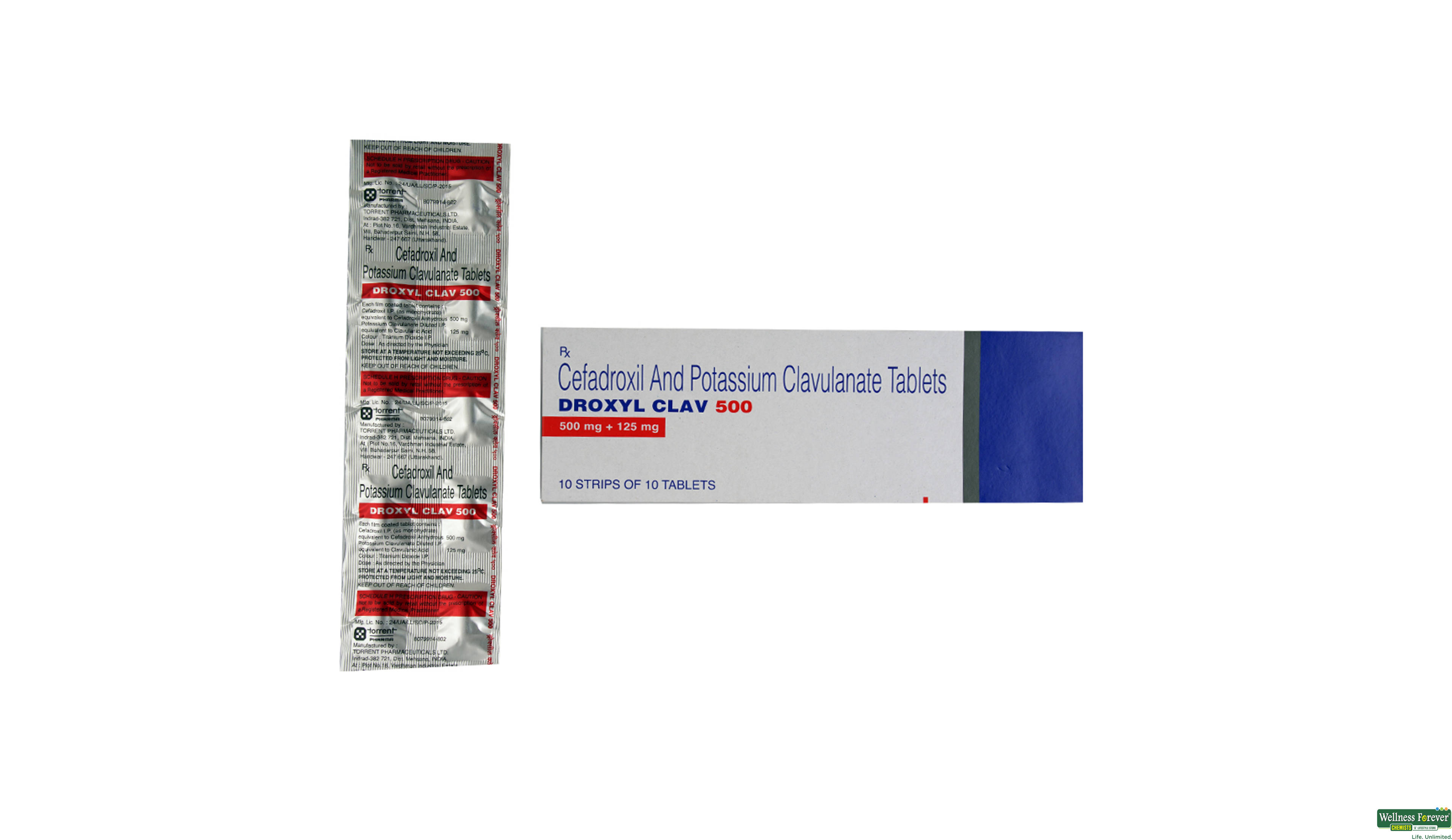 DROXYL-CLAV 500MG 10TAB- 1, 10TAB, null