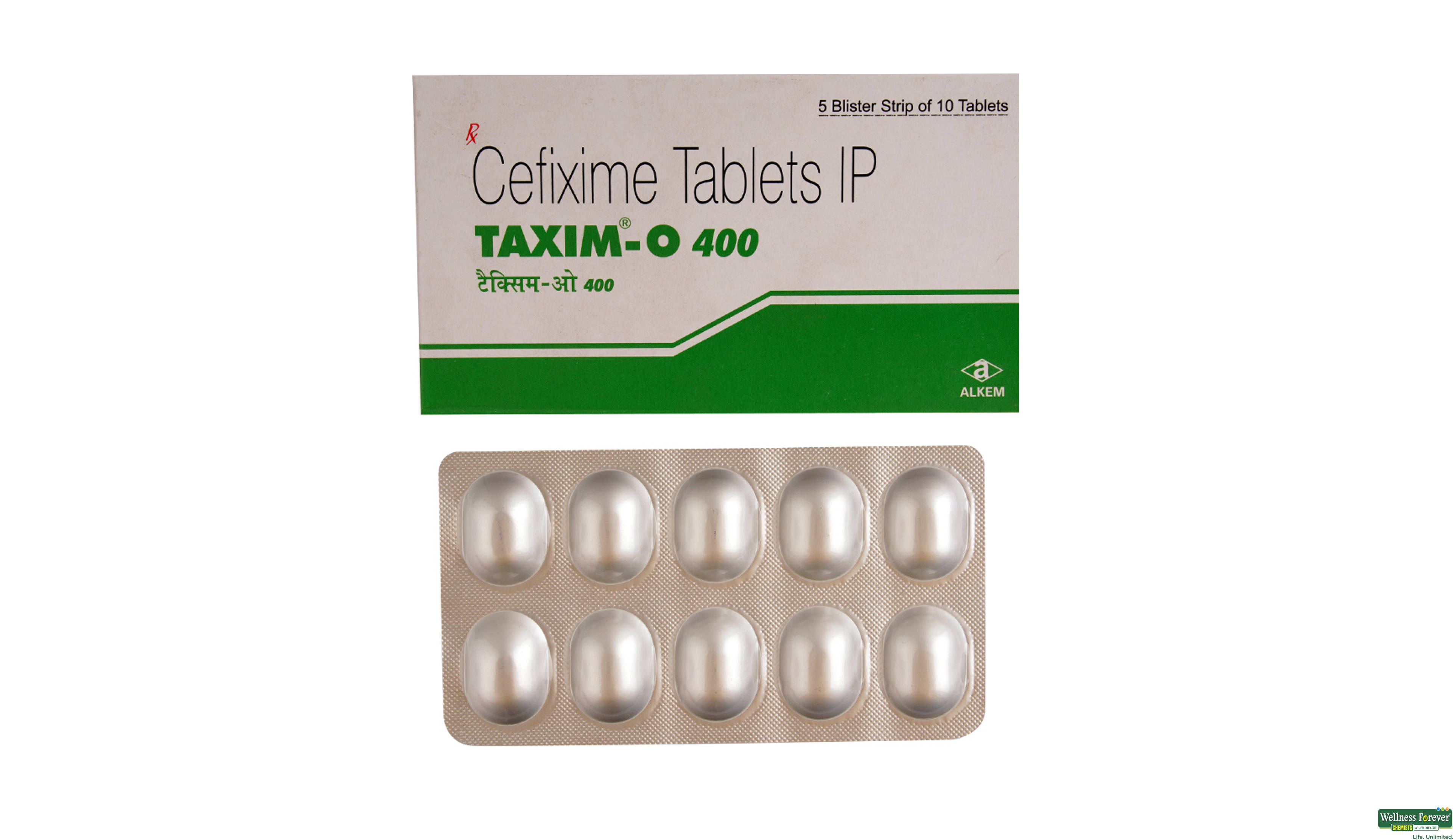 TAXIM-O 400MG 10TAB- 1, 10TAB, 