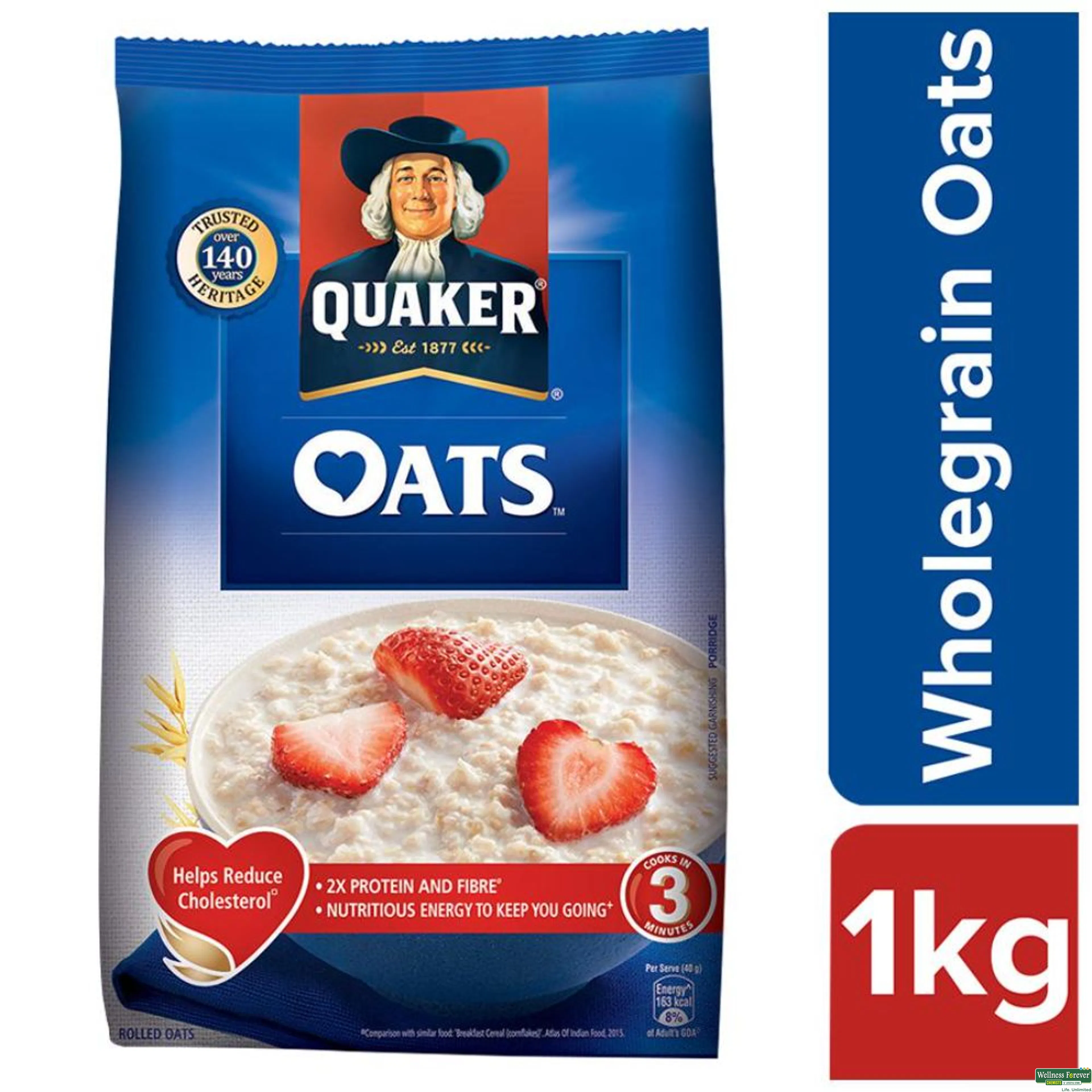 QUAKER OATS NATURAL REF 1KG-image