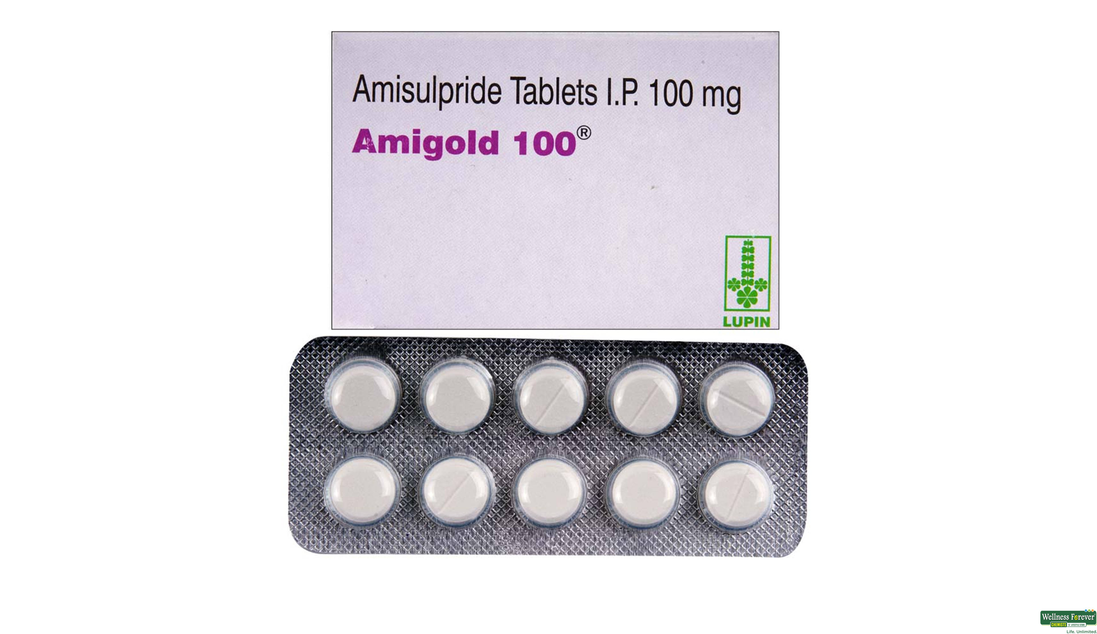 AMIGOLD 100MG 10TAB- 1, 10TAB, 