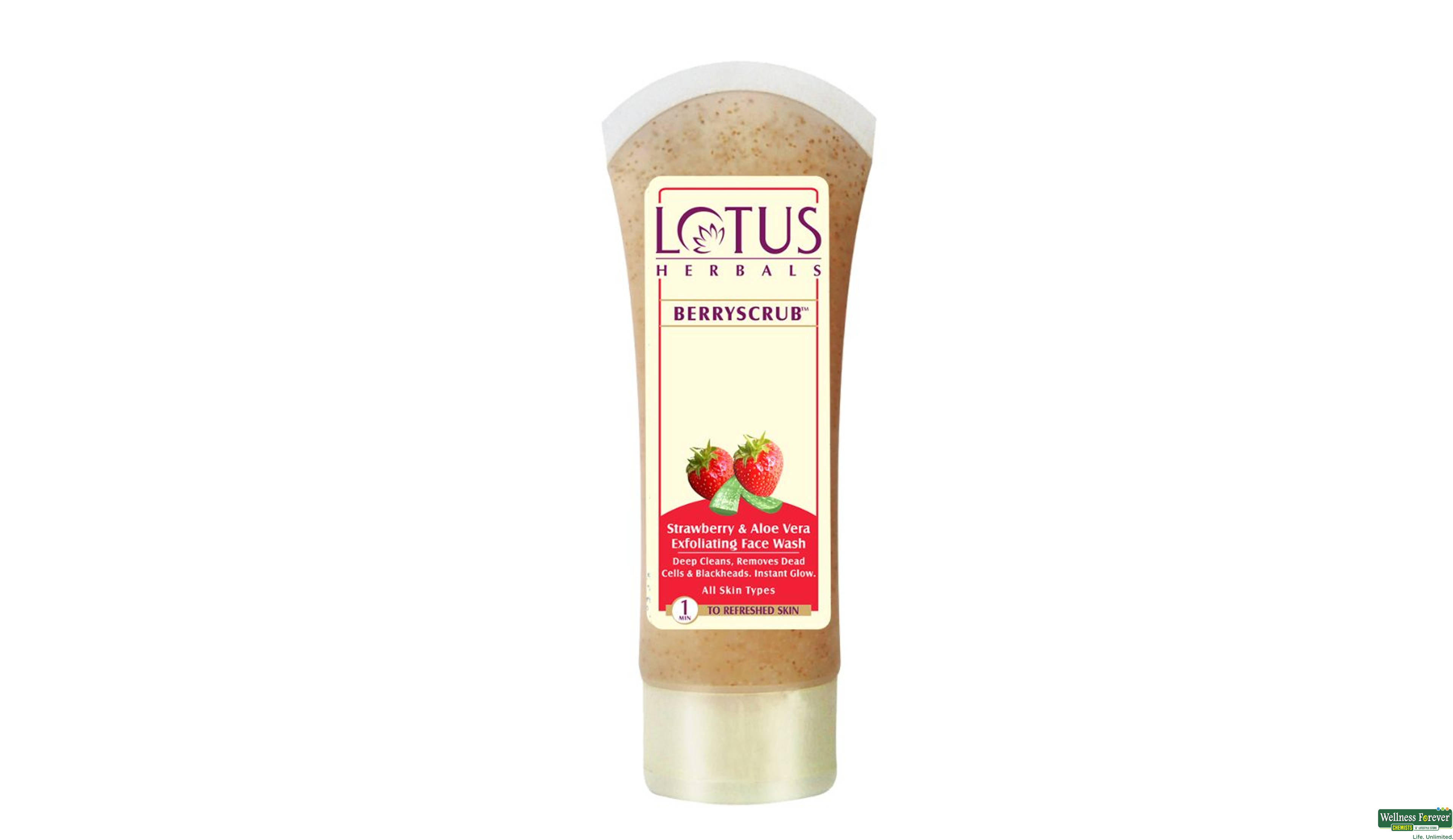 LOTUS F/SCRUB BERRY 80GM- 1, 80GM, 