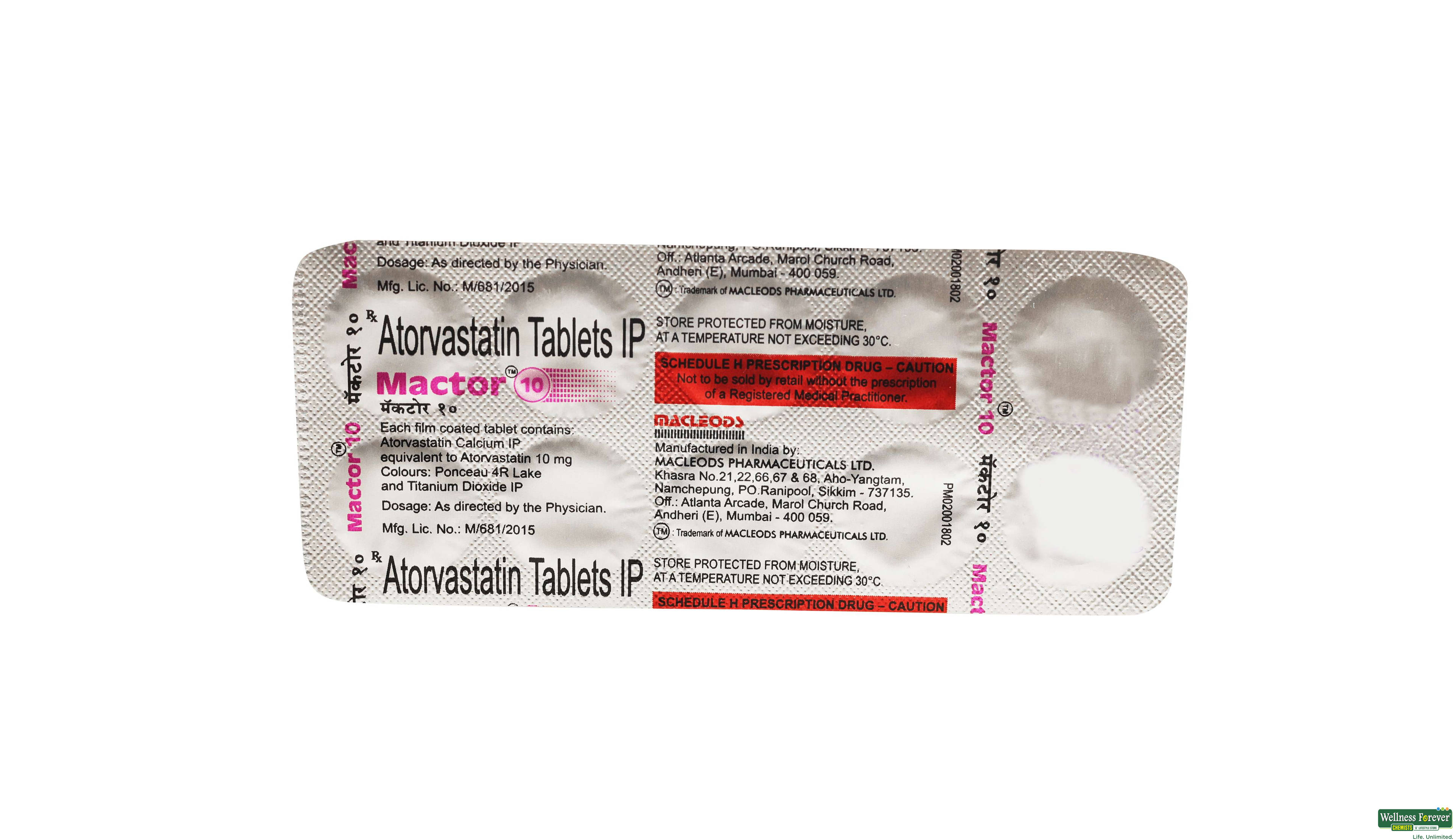 MACTOR 10MG 10TAB- 1, 10TAB, 