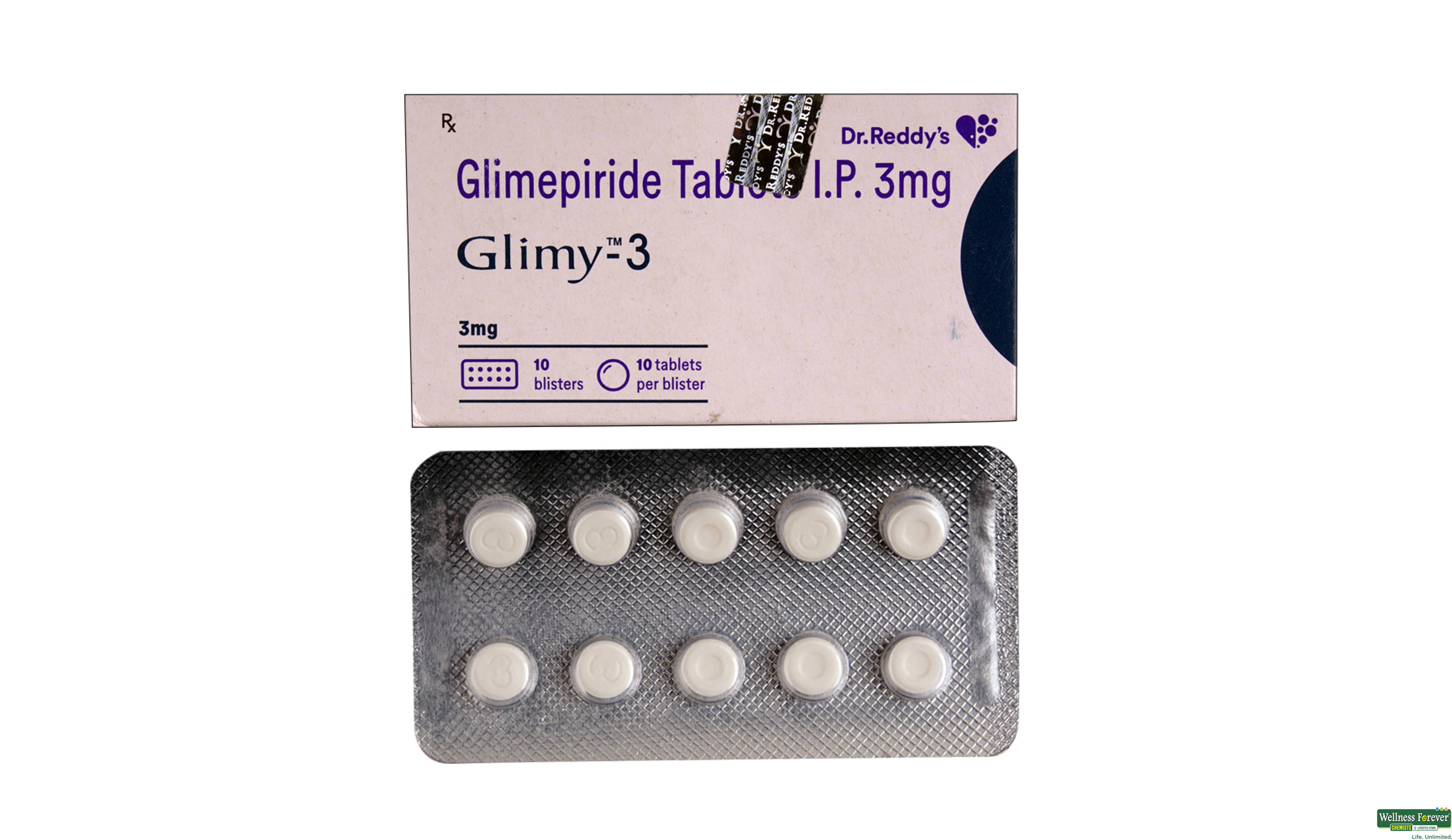 GLIMY 3MG 10TAB- 1, 10TAB, 