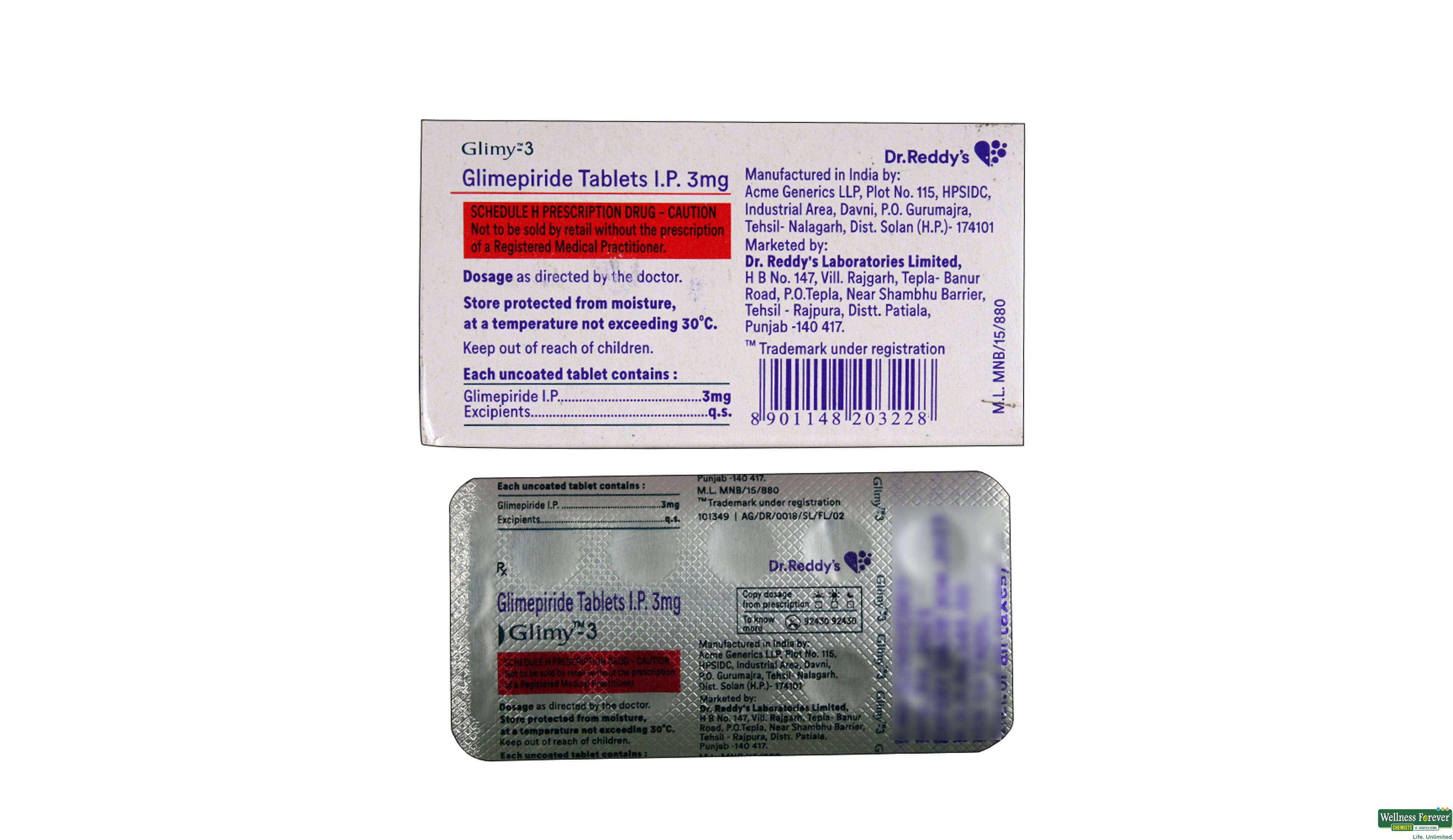 GLIMY 3MG 10TAB- 2, 10TAB, 