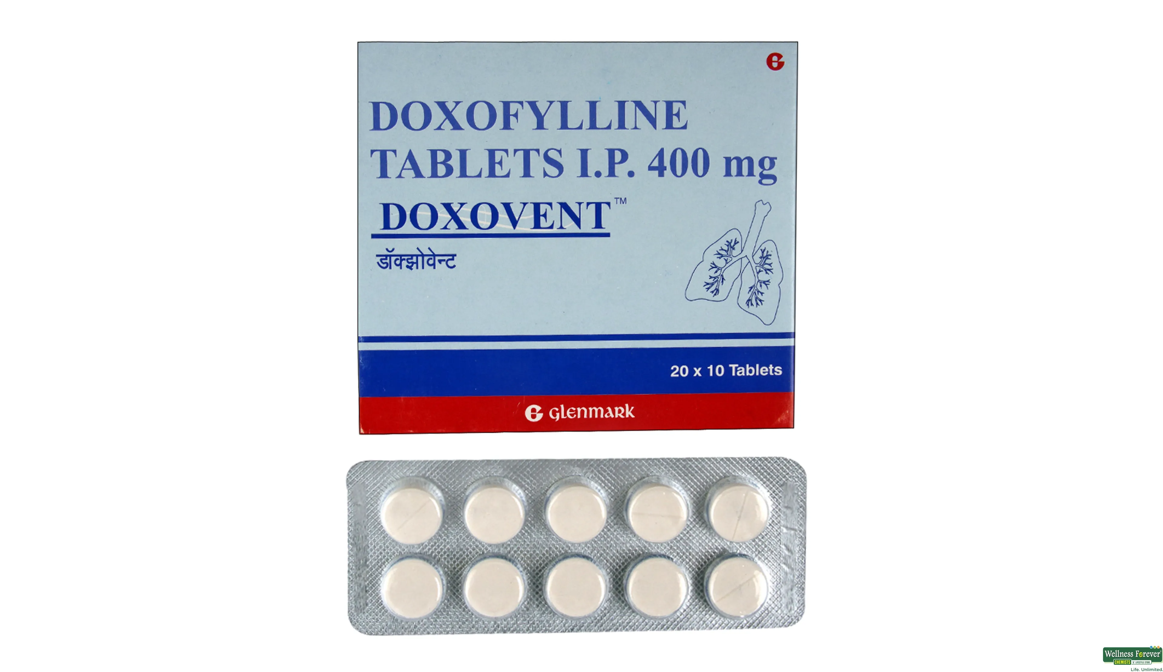 DOXOVENT 400MG 10TAB- 1, 10TAB, 