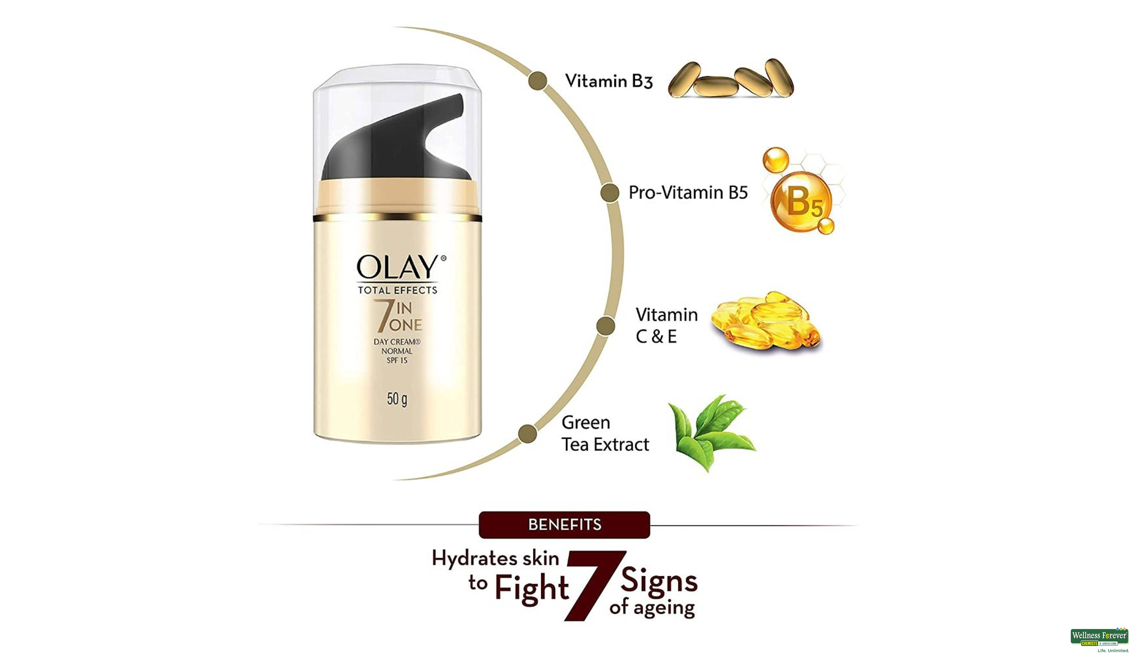 OLAY CRM DAY TOTAL EFFECT NORMAL 50GM- 9, 50GM, 