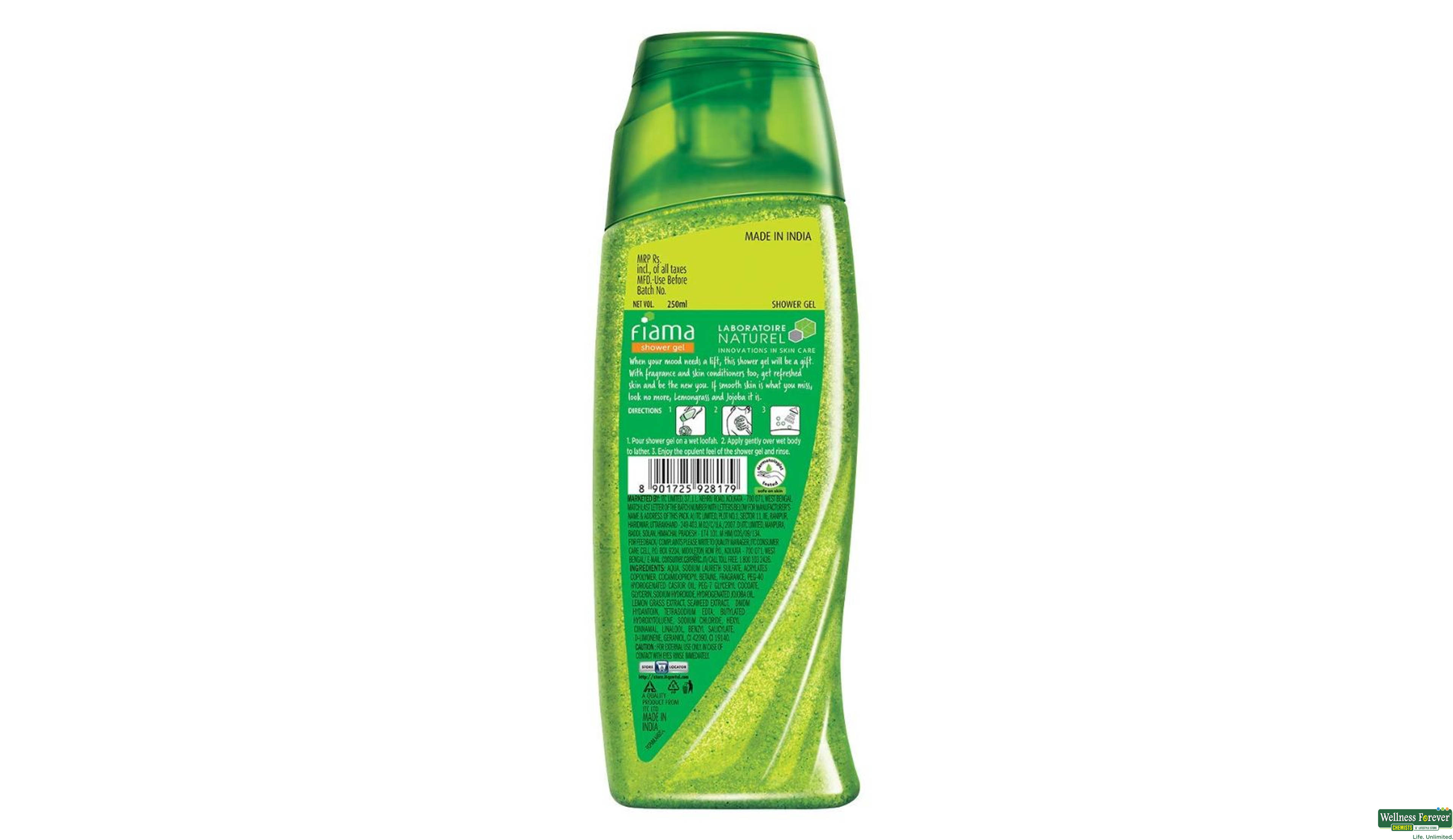 FIAMA S/GEL LEMONGRASS & JOJOBA 250ML- 2, 250ML, 