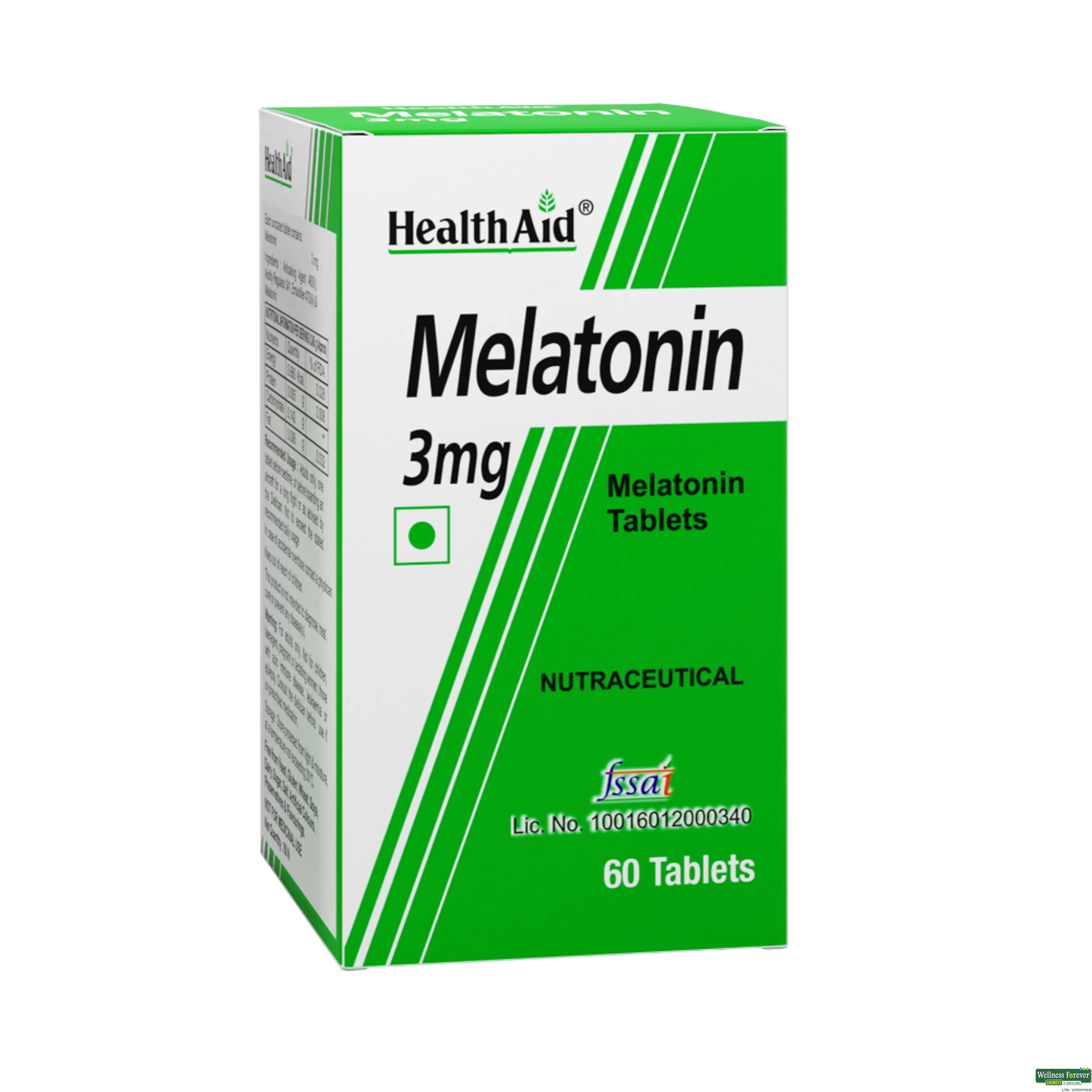 HEALTH AID MELATONIN 3MG 60TAB-image