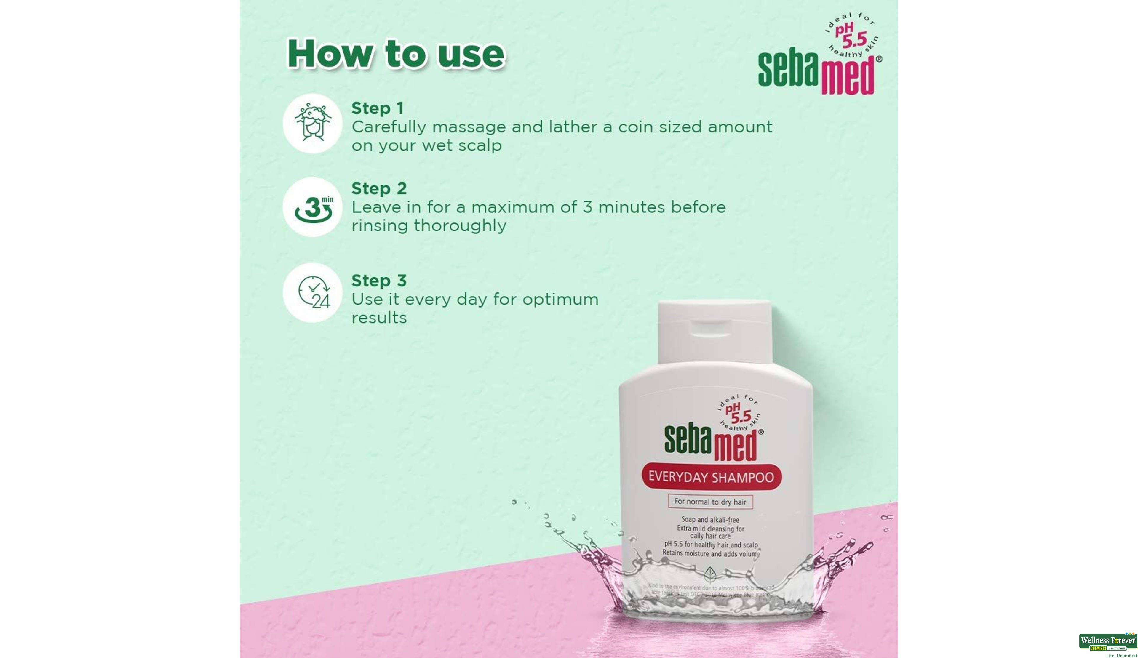 SEBAMED SHMP EVERYDAY 200ML- 4, 200ML, null