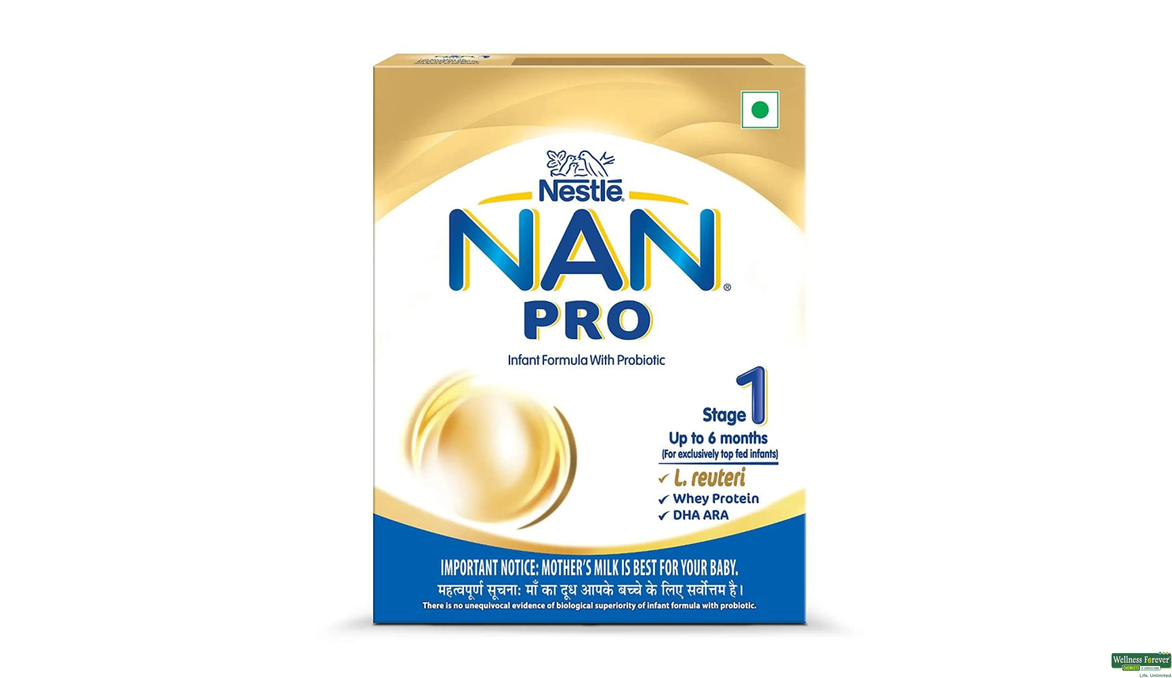 NESTLE NAN 1 MILK POWDER OPTIPRO TIN 400 GM