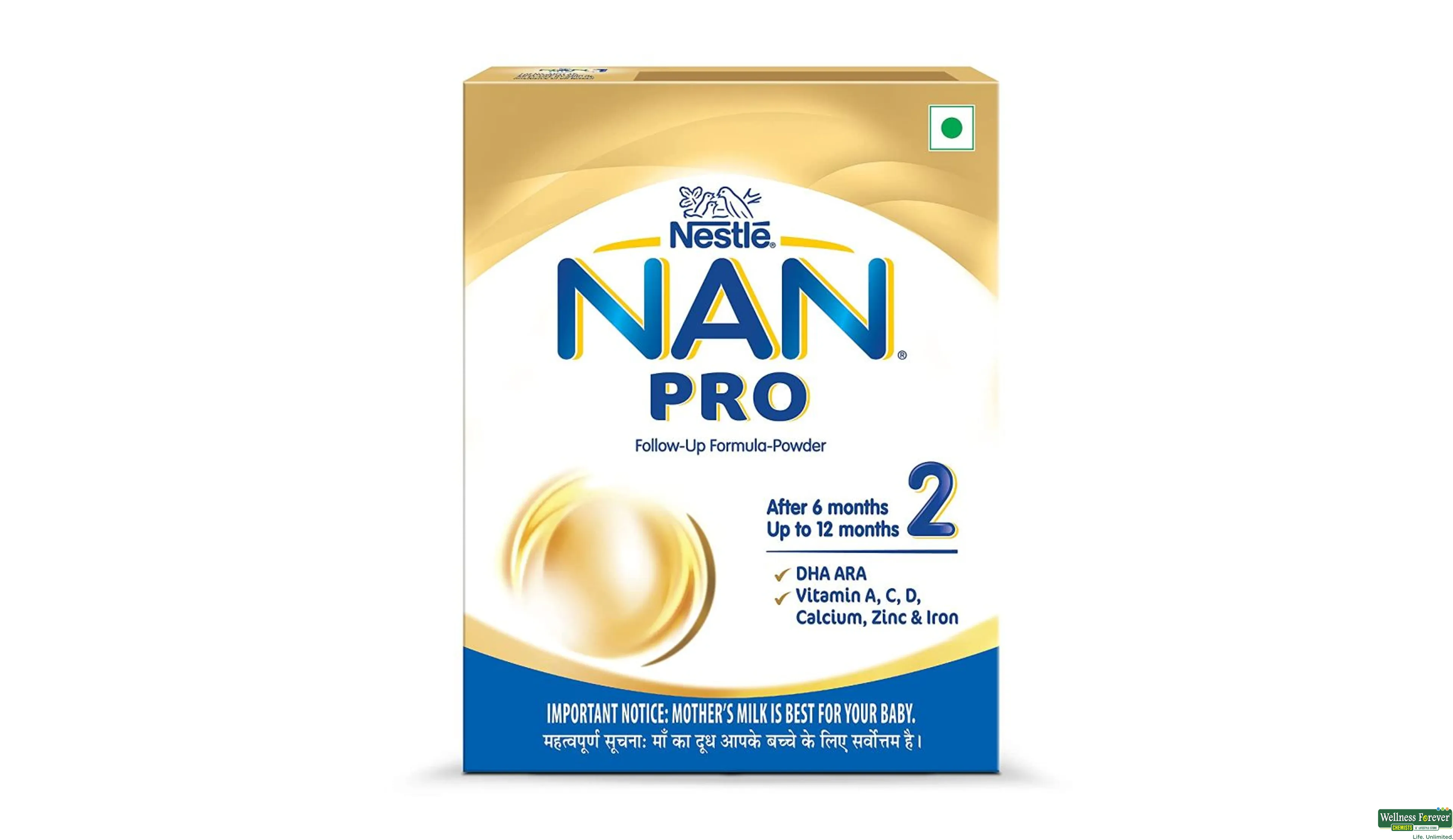 Buy Nestle Nan Pro 2 Follow-up Formula Powder, Refill Pack, 400 G 