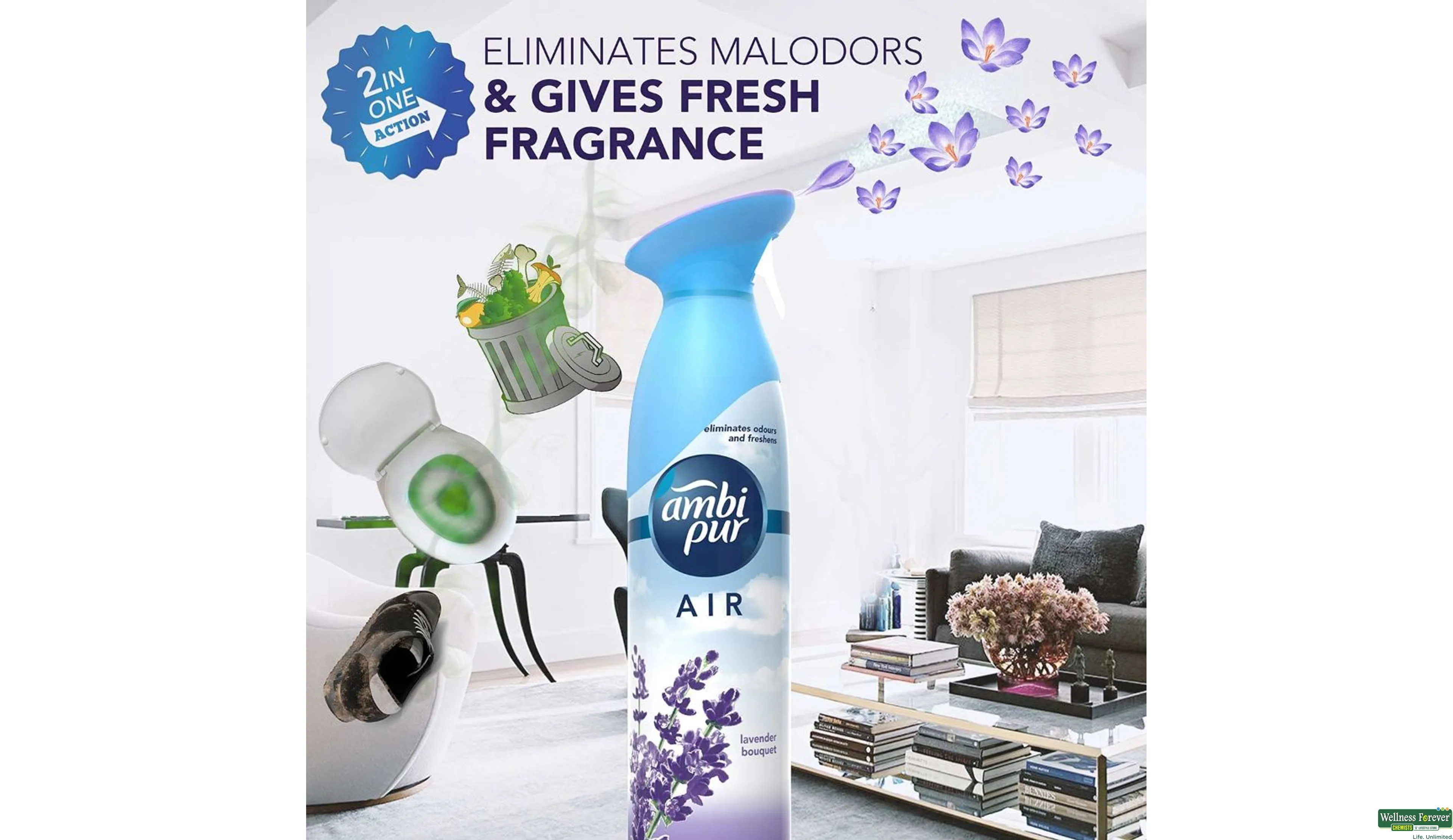 Buy Ambi Pur Car Spa Air Freshener, Lavender, 7.5 ml Online at Best Prices