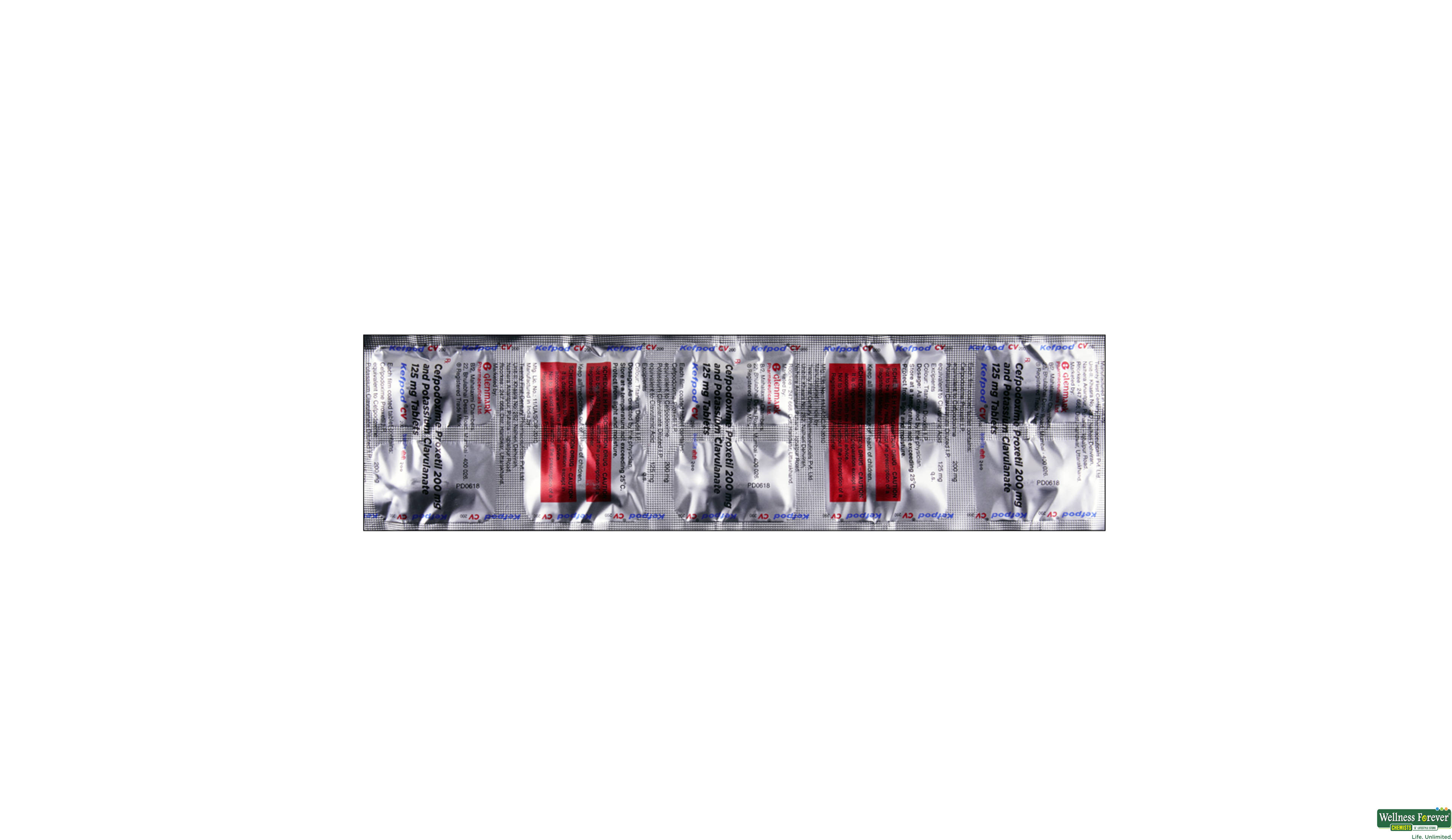 KEFPOD-CV 200MG 10TAB- 1, 10TAB, null
