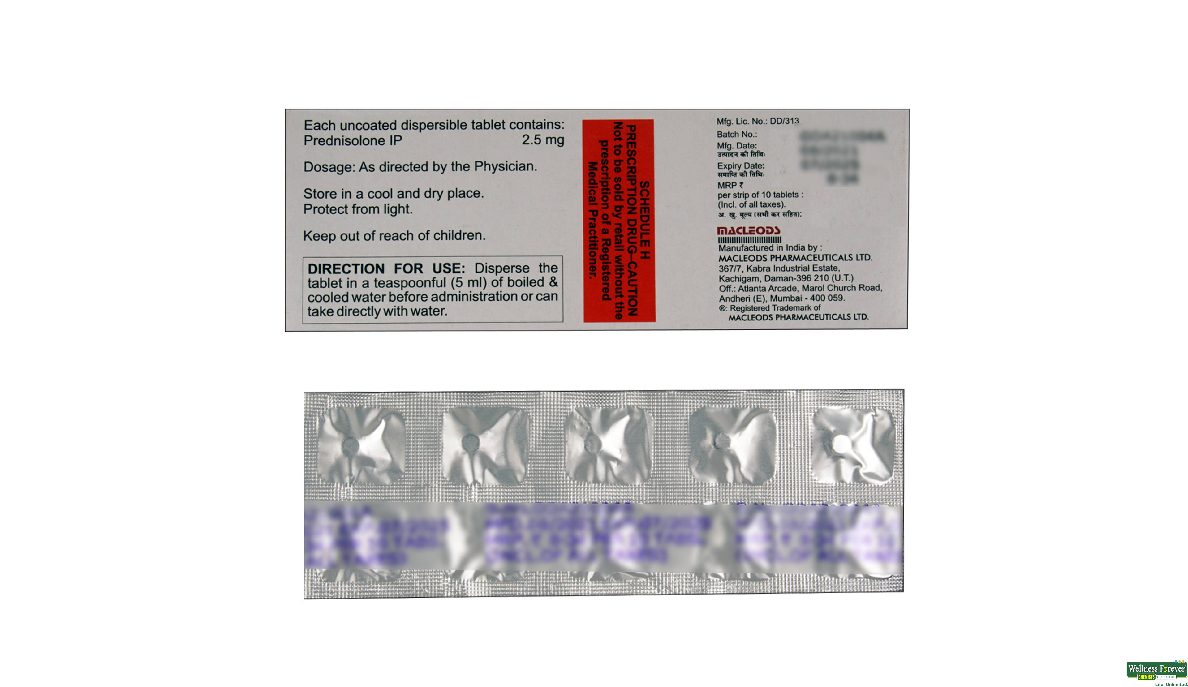 OMNACORTIL 2.5MG 10TAB- 2, 10TAB, 