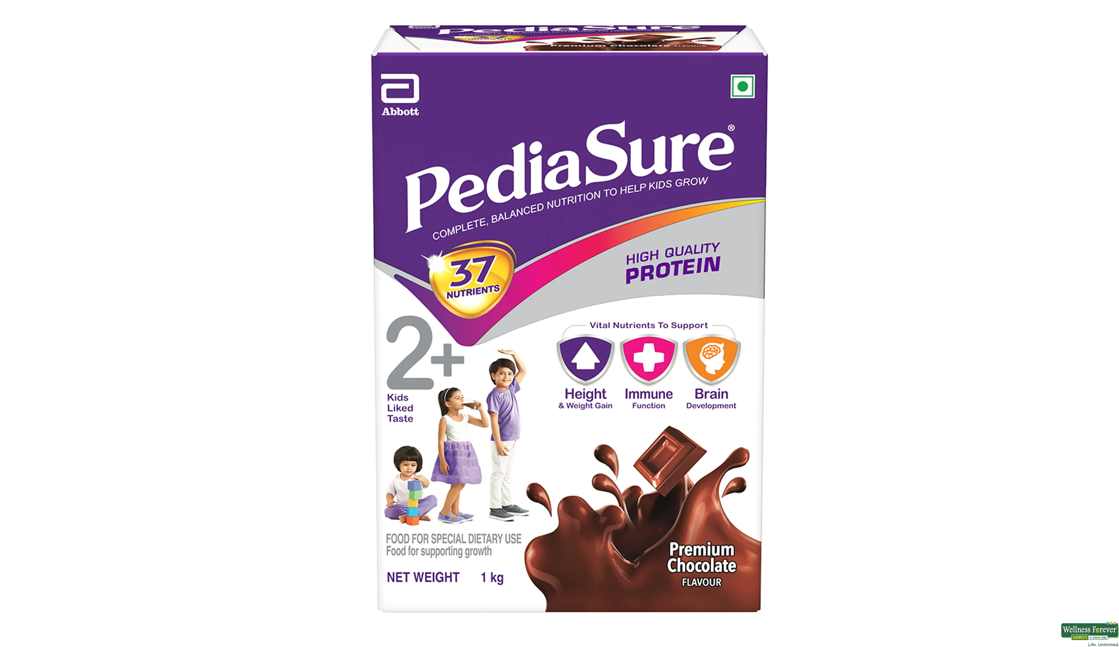 PEDIASURE PWDR CHOCOLATE BOX 1KG- 1, 1KG, 