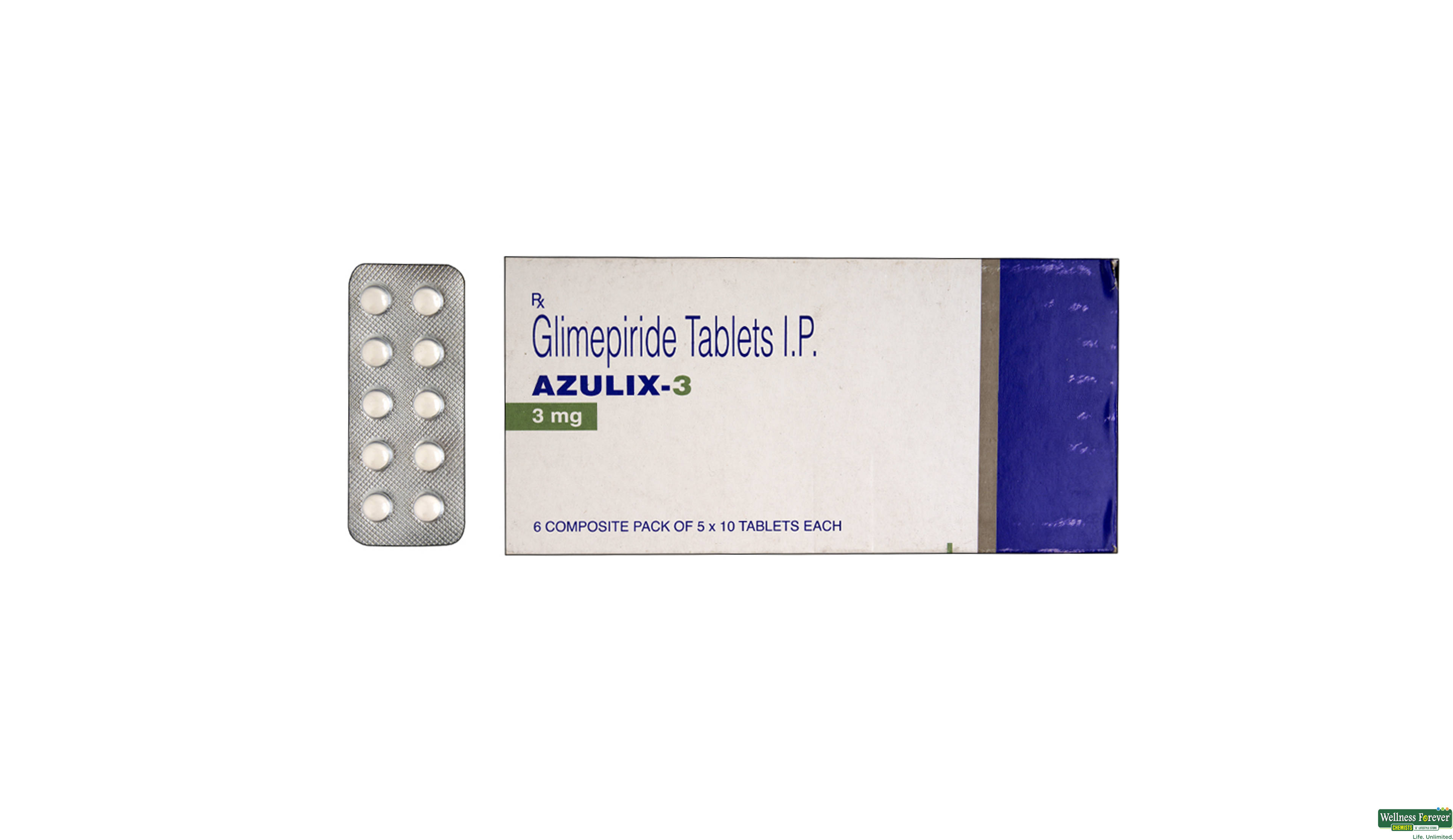 AZULIX 3MG 10TAB- 1, 10TAB, 