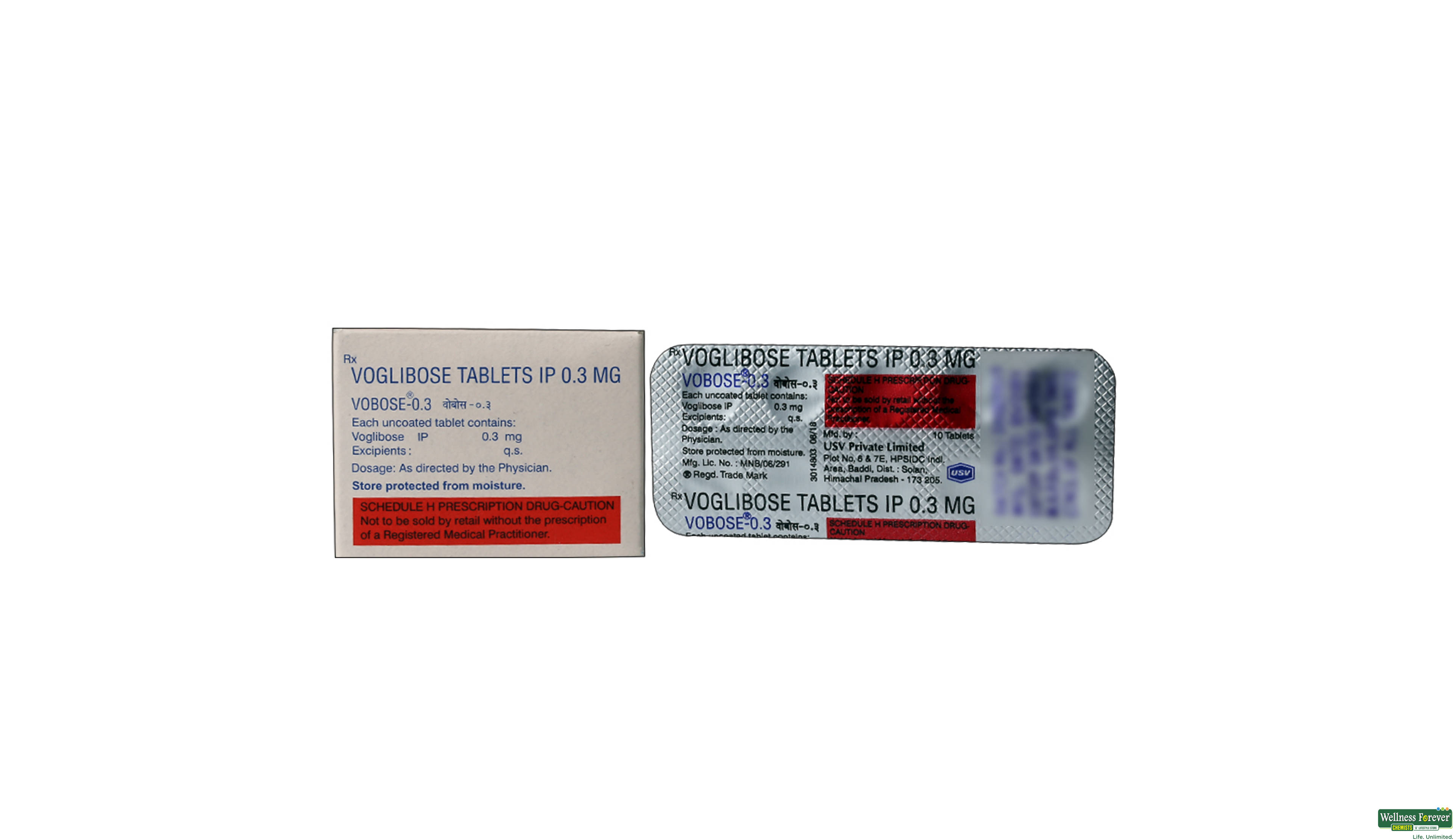 VOBOSE 0.3MG 10TAB- 2, 10TAB, 