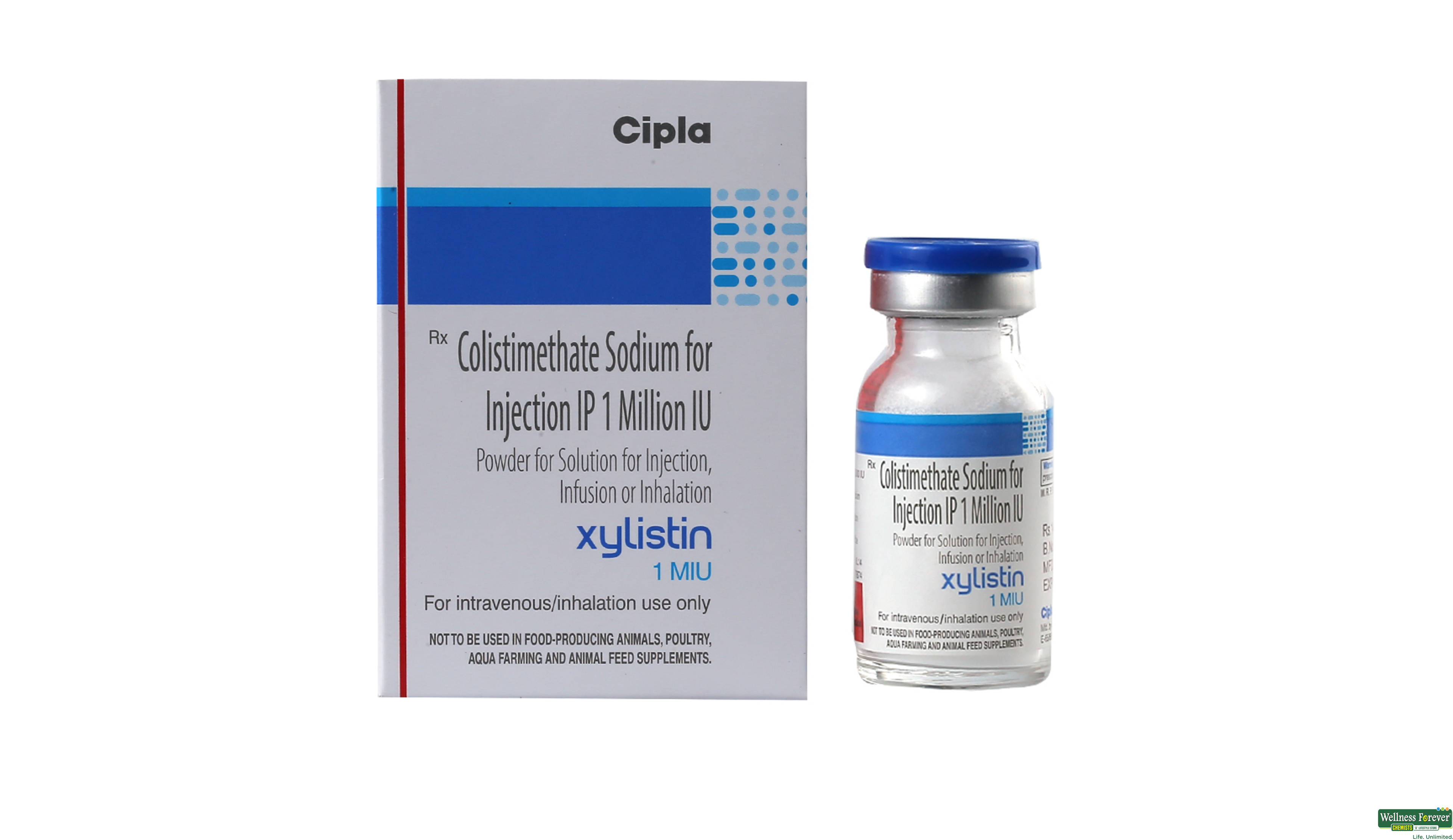 XYLISTIN 1MIU VIAL- 1, 1PC, 