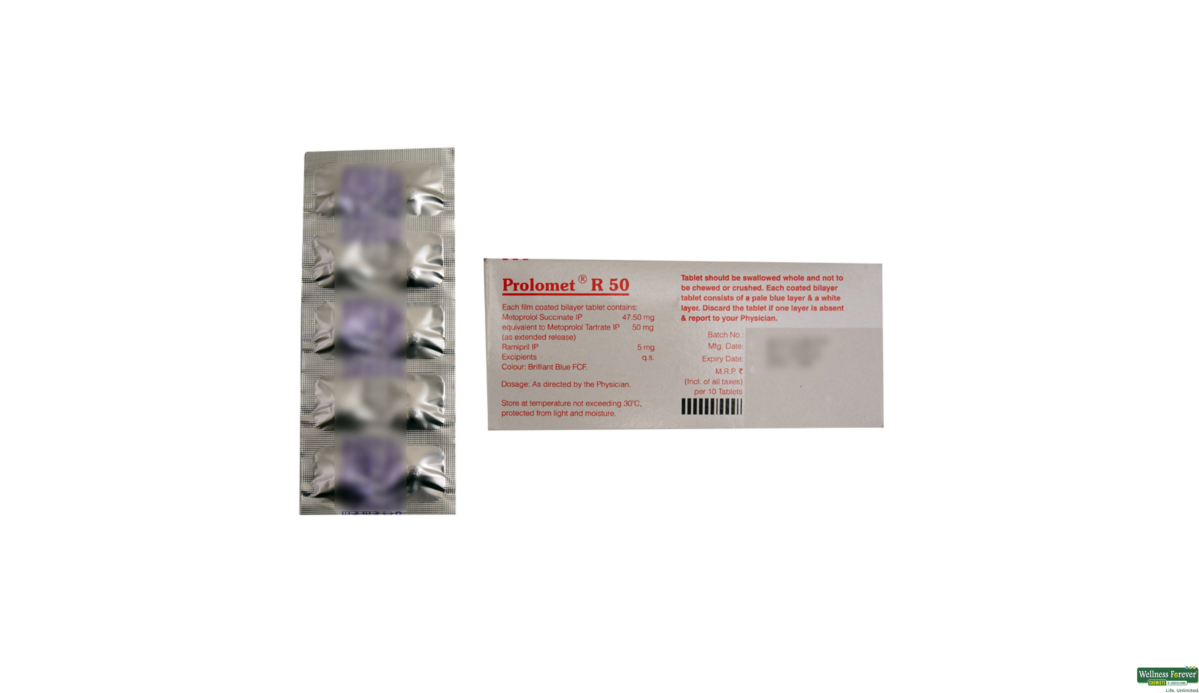 PROLOMET-R 50MG 10TAB- 2, 10TAB, 