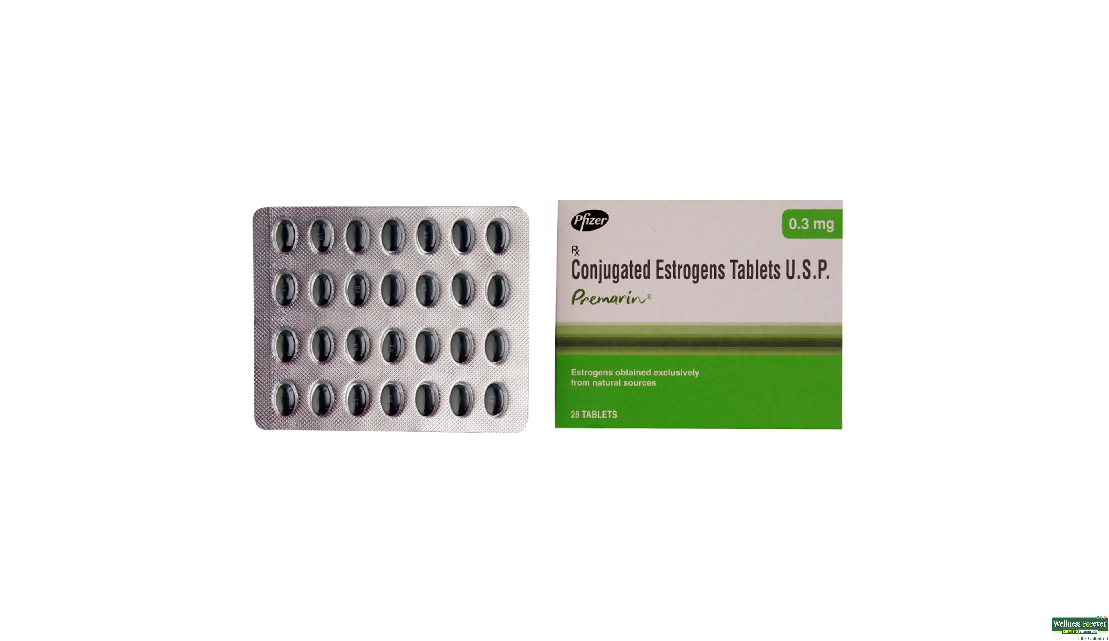 PREMARIN 0.3MG 28TAB- 1, 28TAB, null