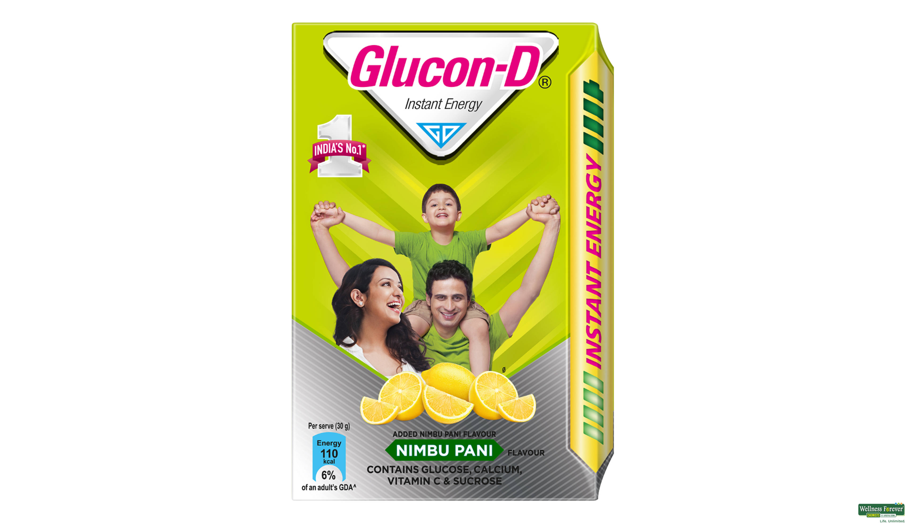 GLUCON D PWDR NIMBU PANI REF 450GM- 3, 450GM, 