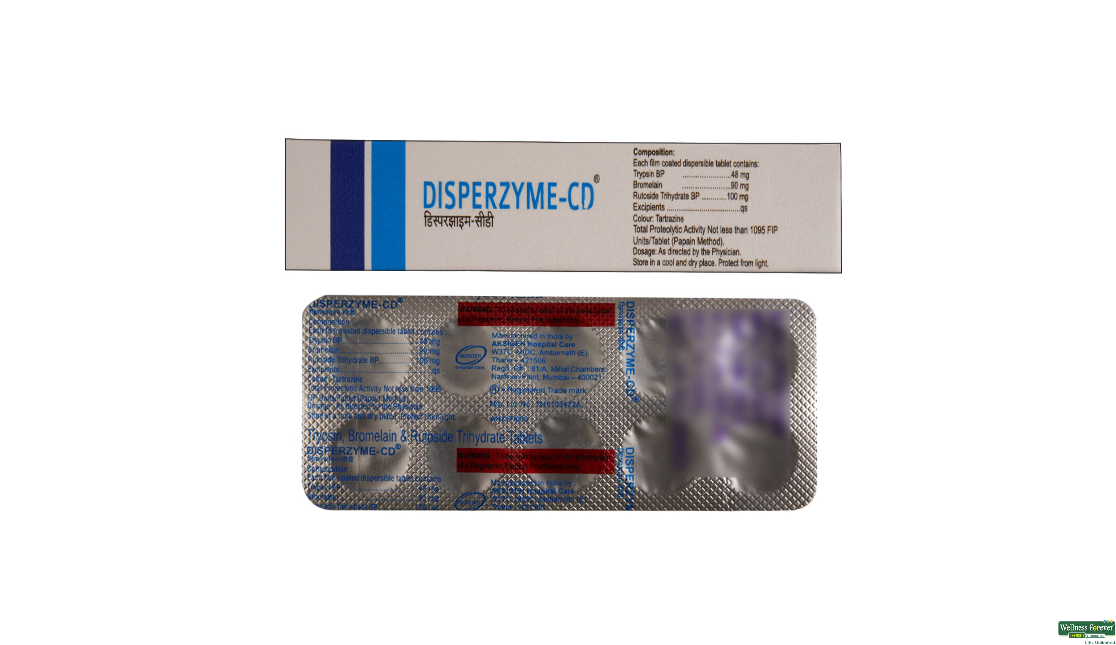 DISPERZYME-CD 10TAB- 2, 10TAB, 
