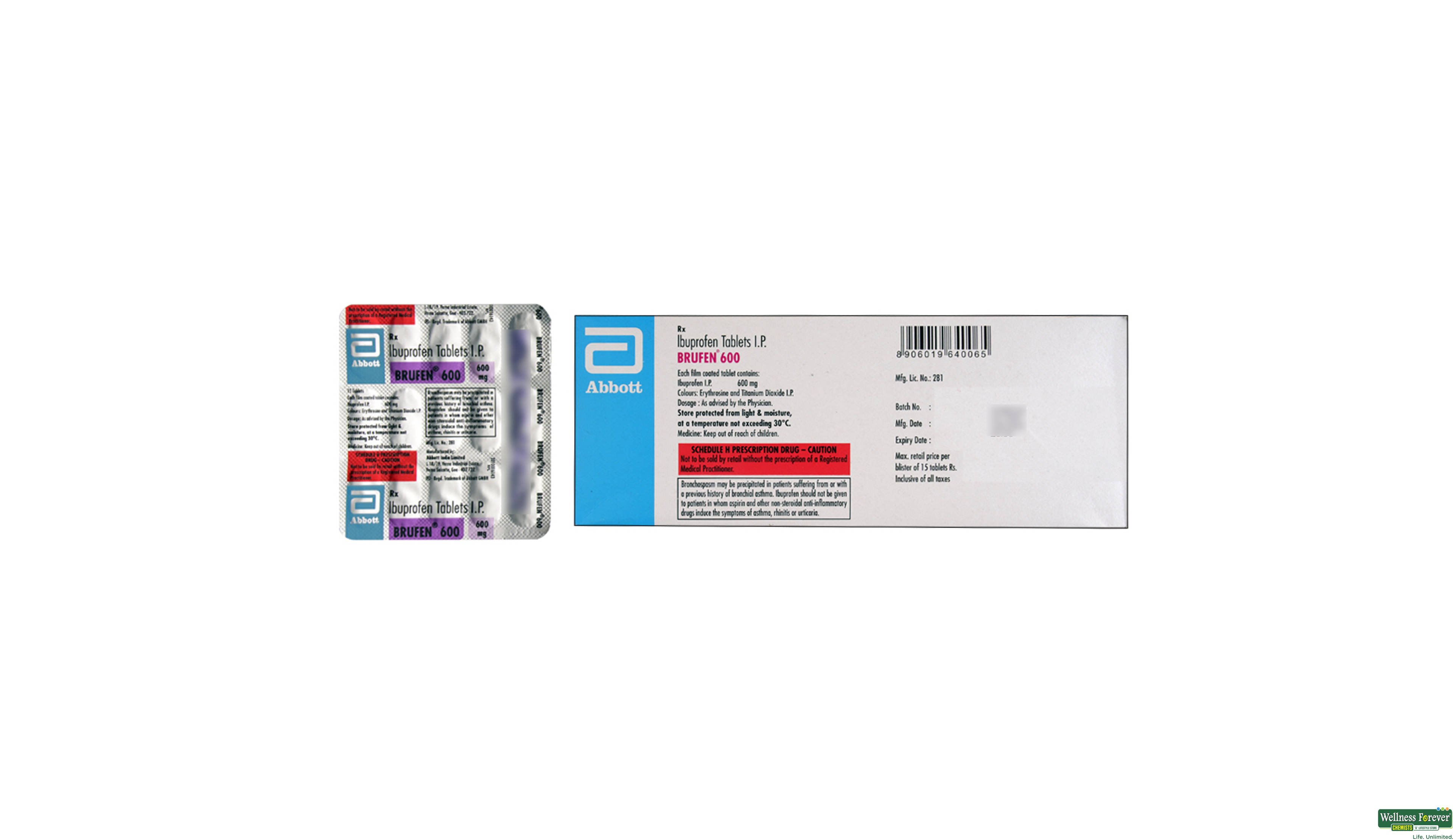 BRUFEN 600MG 15TAB- 2, 15TAB, 