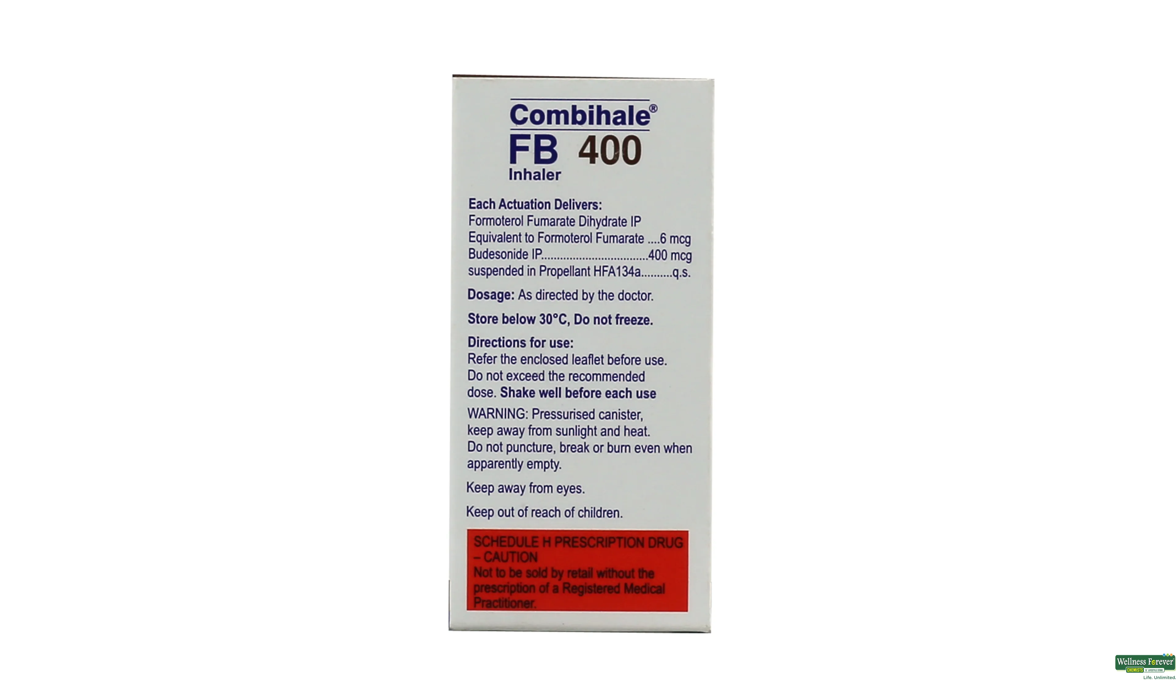 COMBIHALE-FB 400 INHALER- 2, 1PC, null