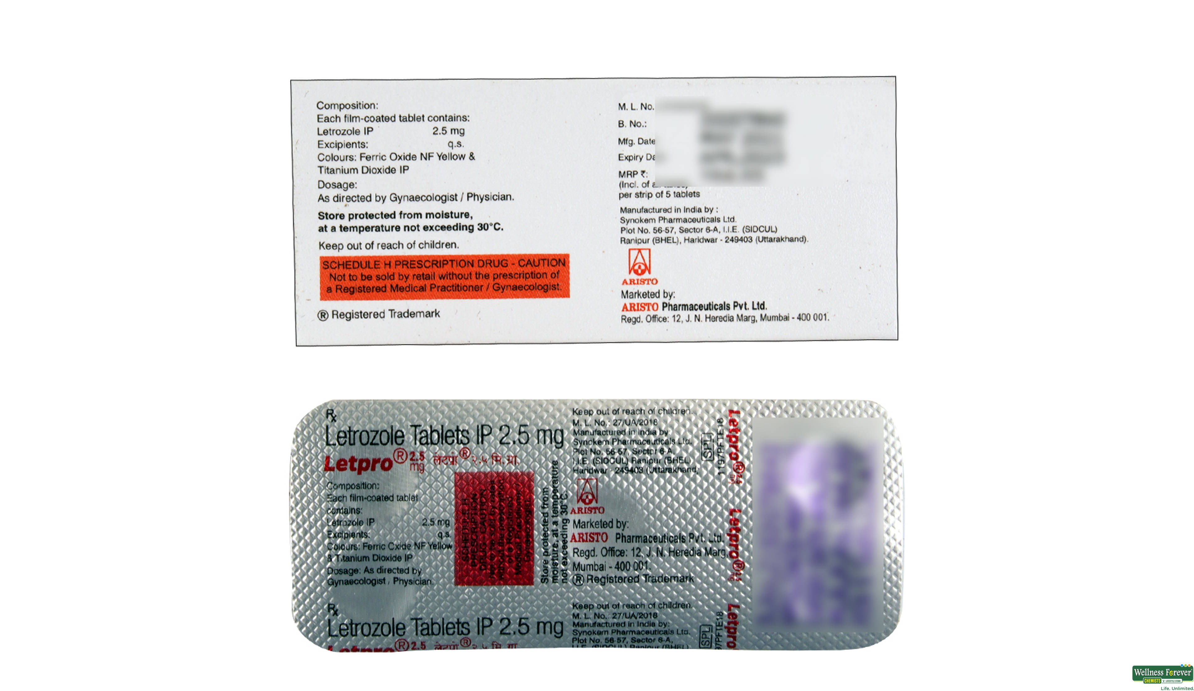 LETPRO 2.5MG 5TAB- 2, 5TAB, 