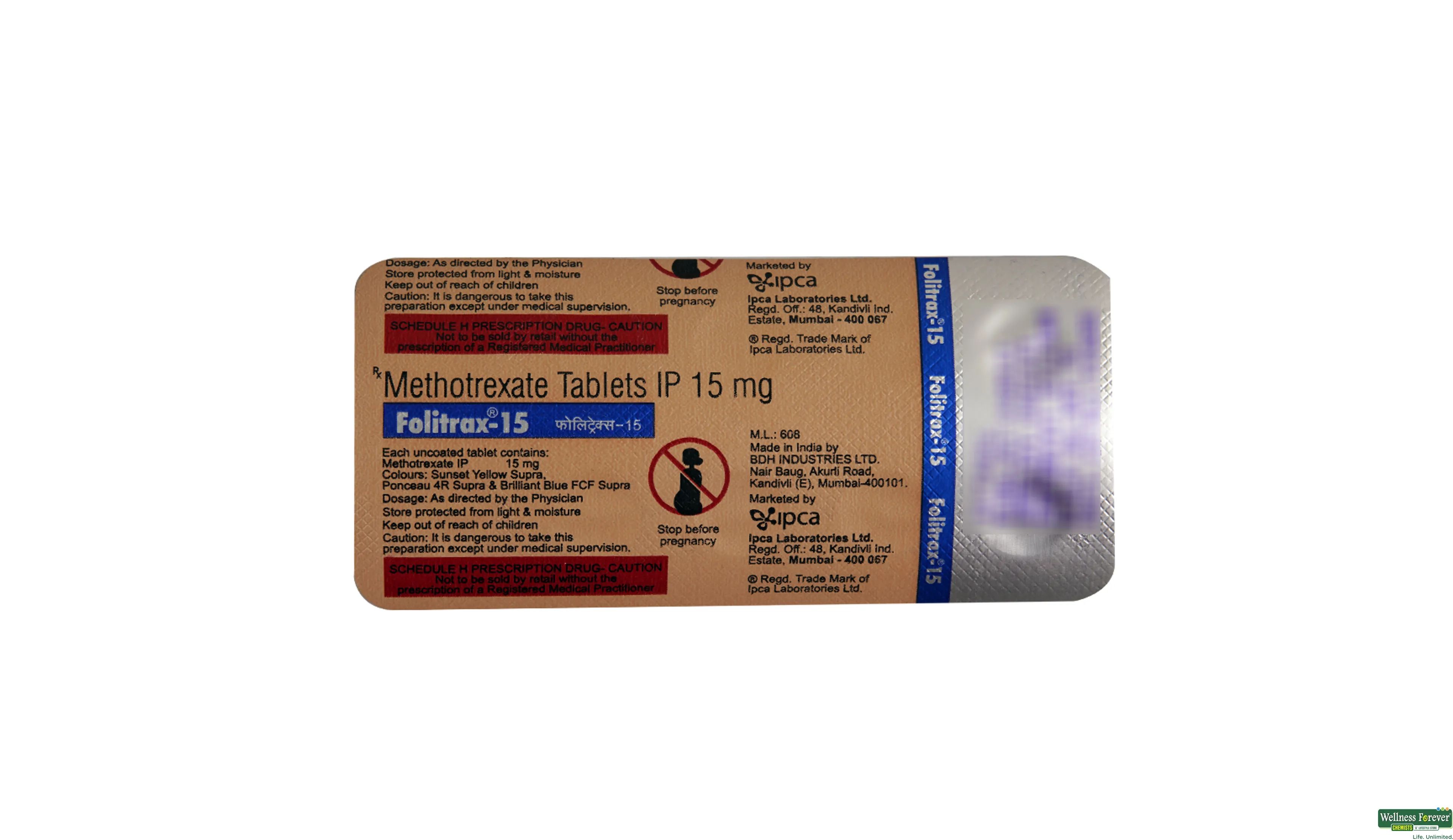 FOLITRAX 15MG 10TAB- 2, 10TAB, 